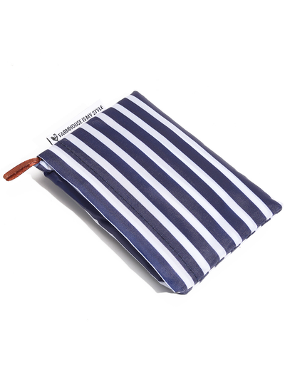 Navy Stripe Reusable Bag