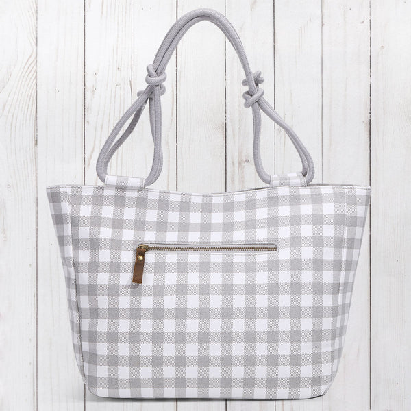 Smoky Gray Signature Plus Check Bag - Farmhouse Is My Style