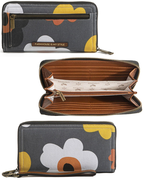 Blooms Luxe Clutch Wallet