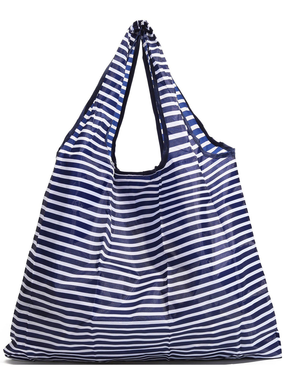 Navy Stripe Reusable Bag