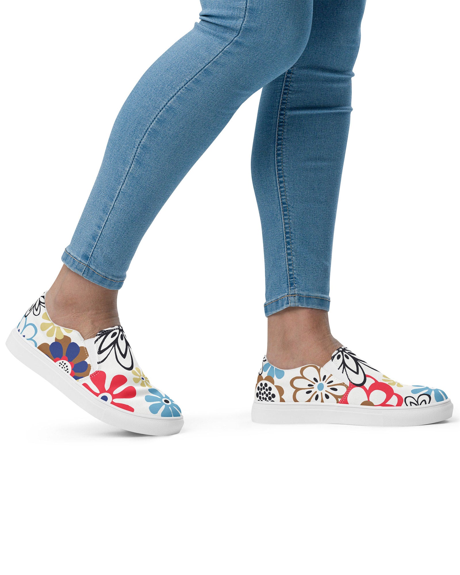 Abstract Floral Cabin Kicks Shoes