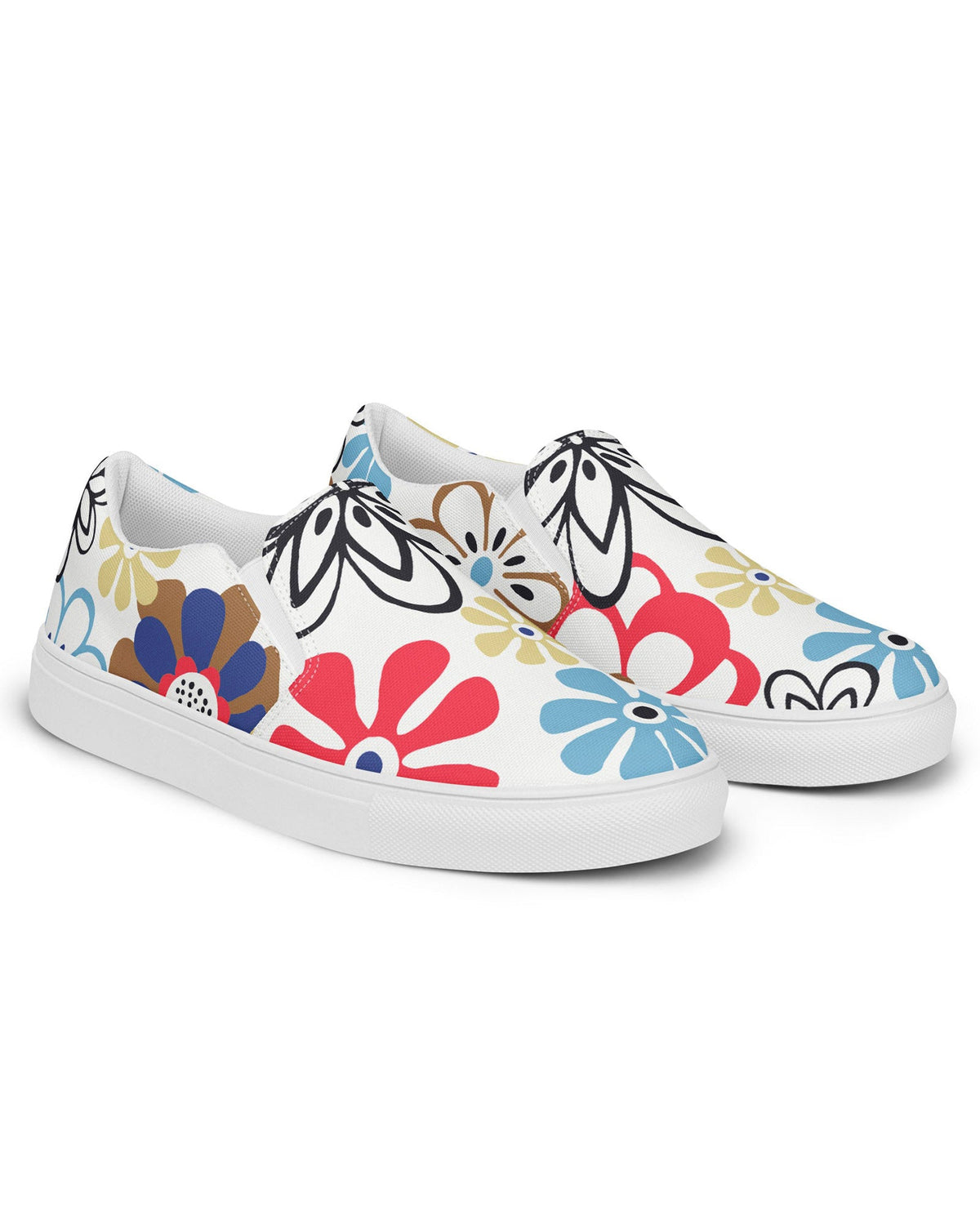 Abstract Floral Cabin Kicks Shoes