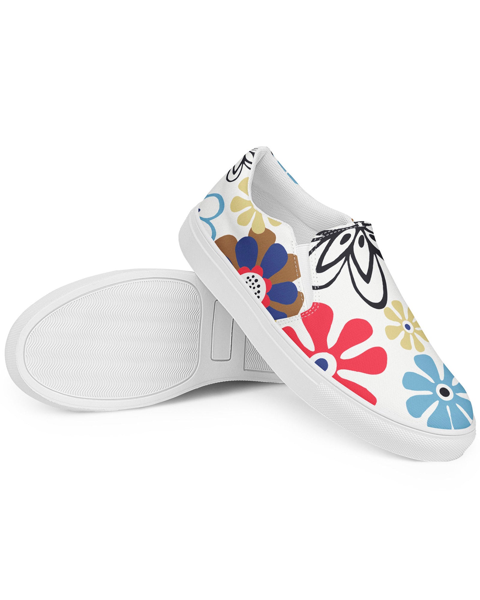 Abstract Floral Cabin Kicks Shoes