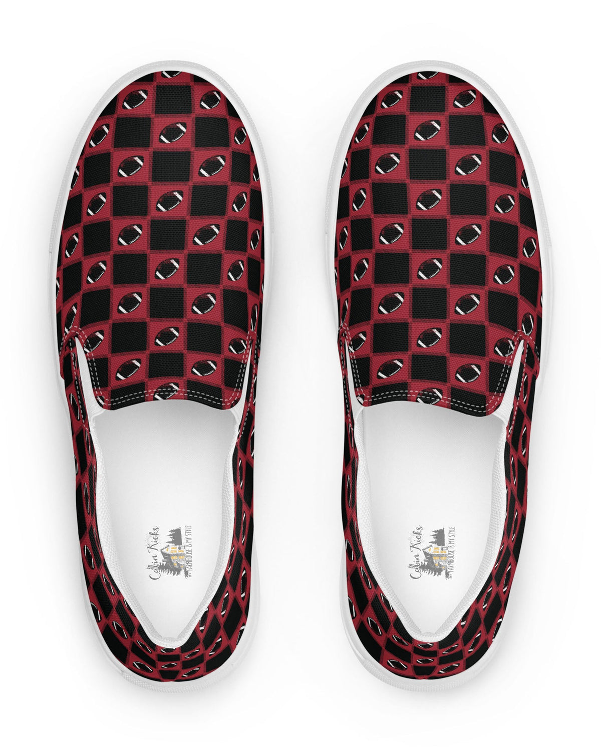 Atlanta Black and Red Football Cabin Kicks Shoes