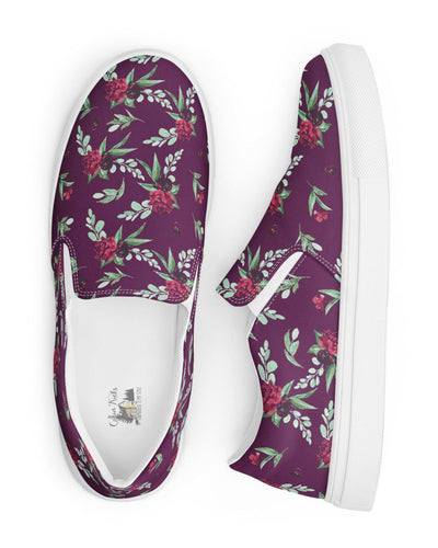 Cranberry Floral Cabin Kicks Shoes