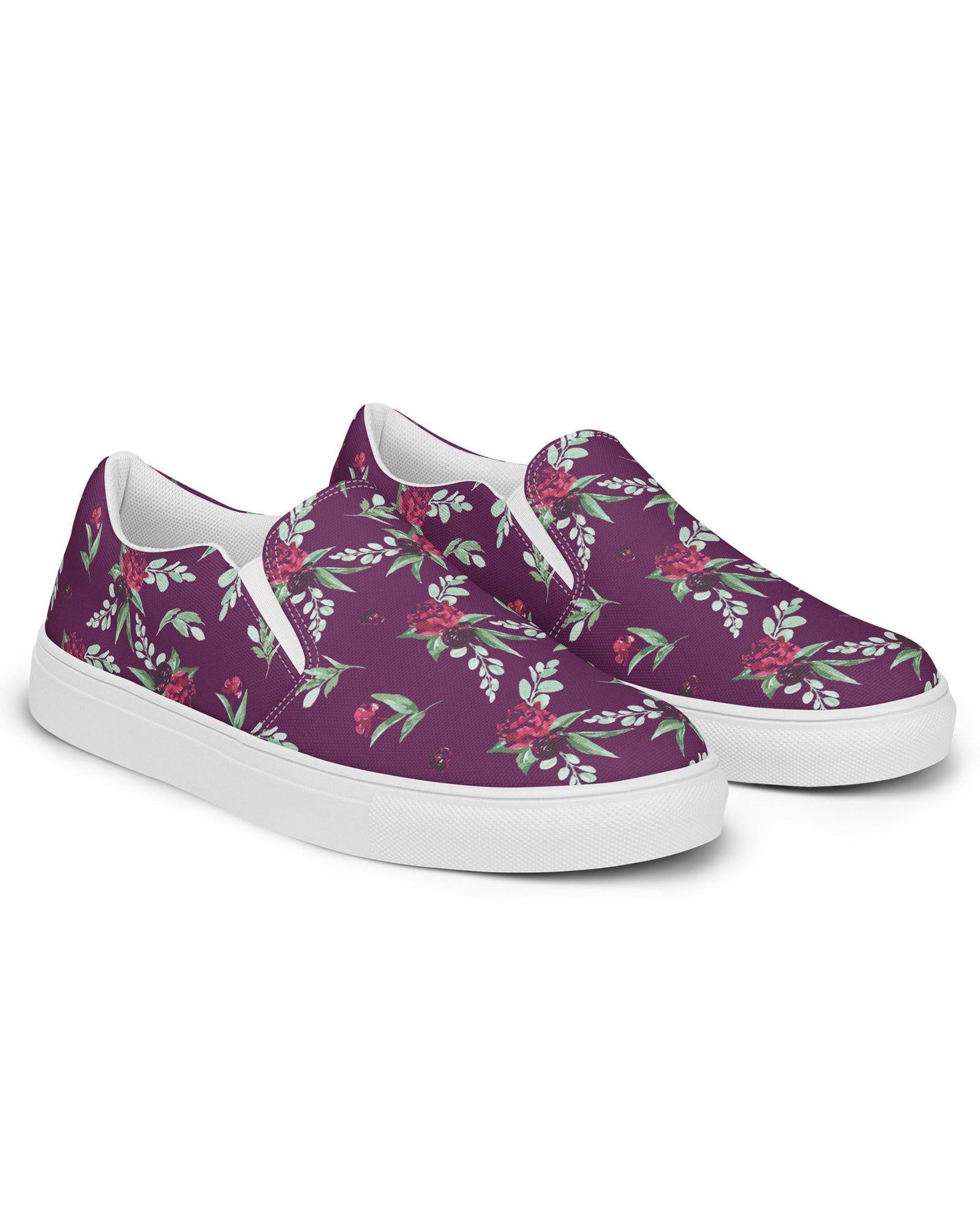 Cranberry Floral Cabin Kicks Shoes