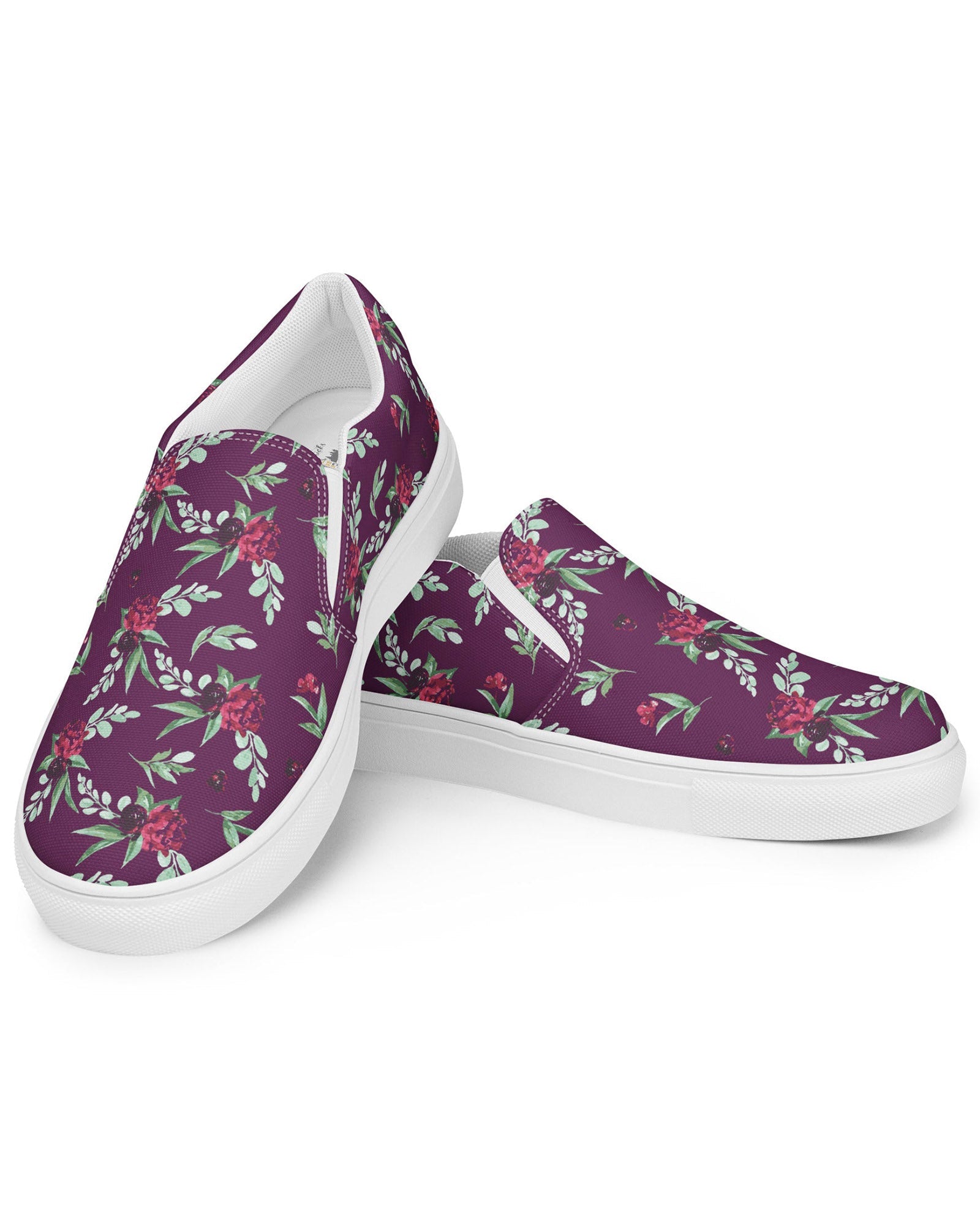 Cranberry Floral Cabin Kicks Shoes