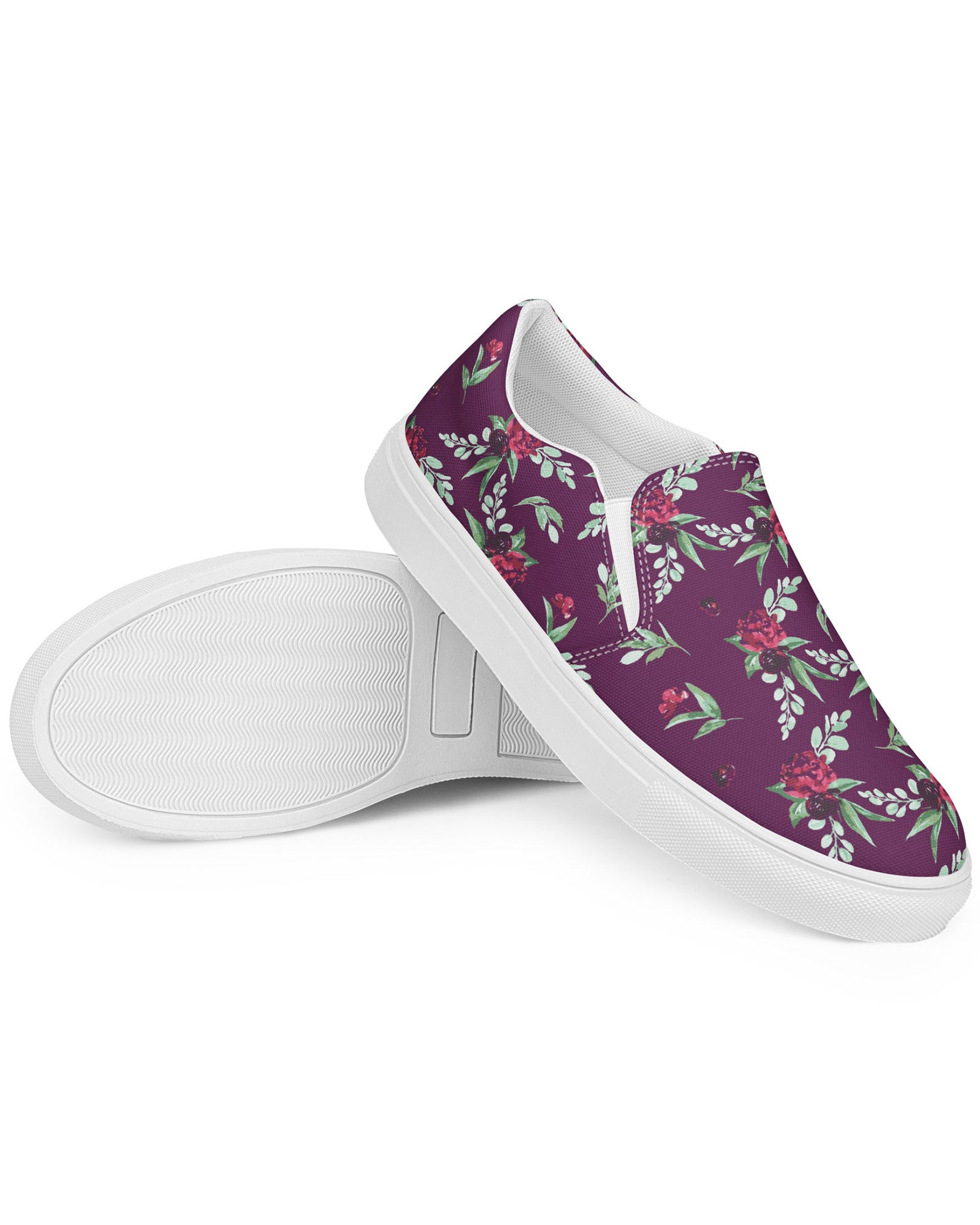 Cranberry Floral Cabin Kicks Shoes