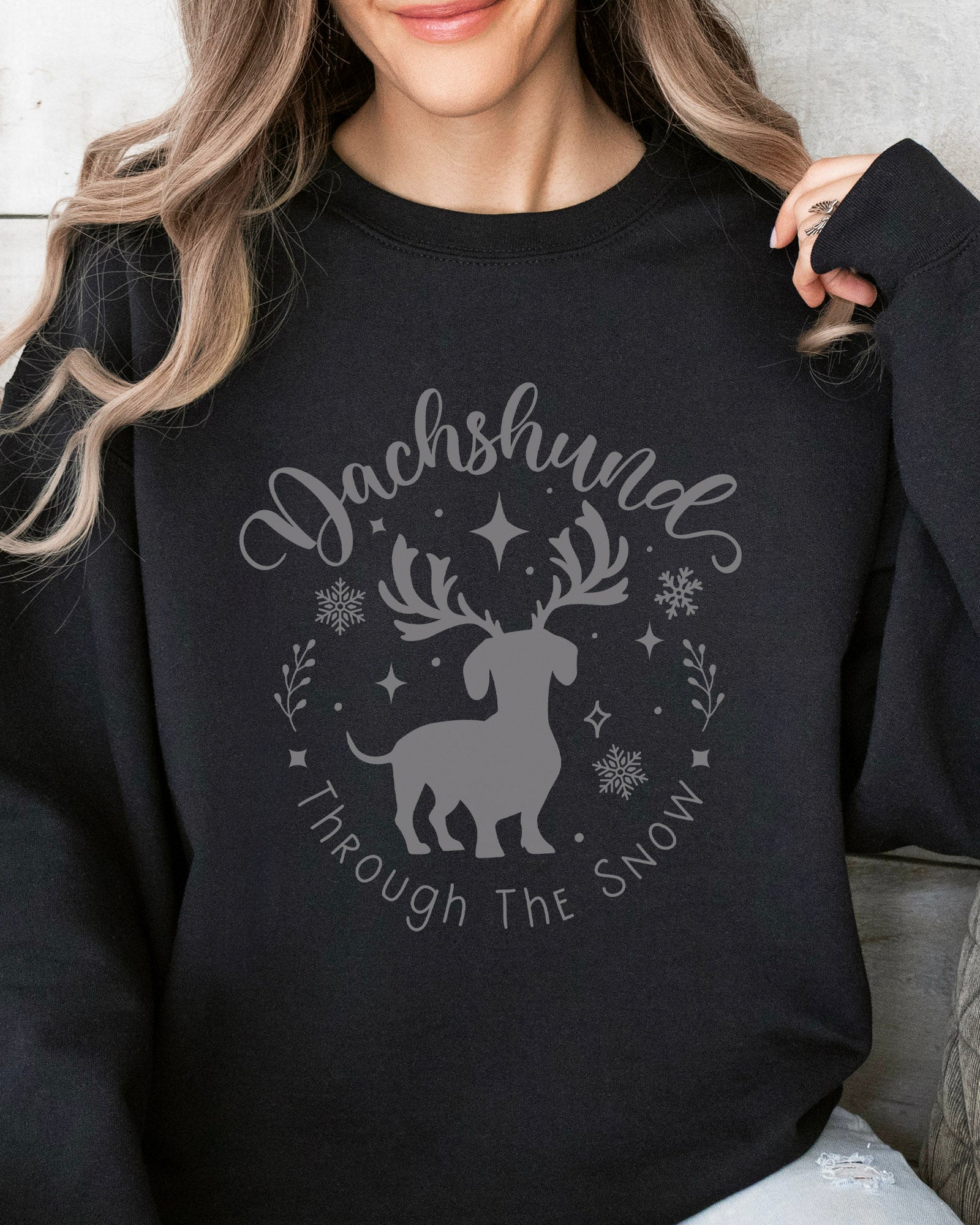 Dachshund Through The Snow Sweatshirt