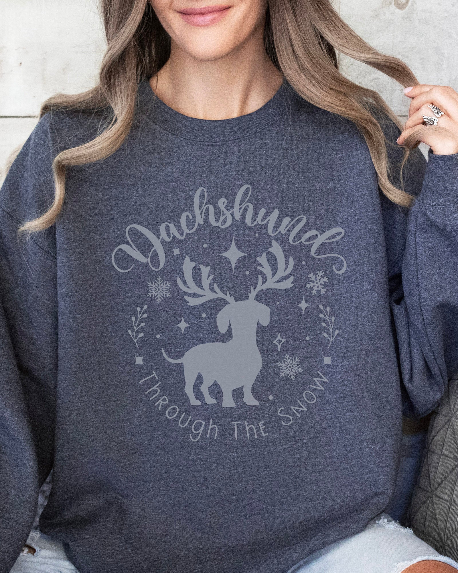 Dachshund Through The Snow Sweatshirt