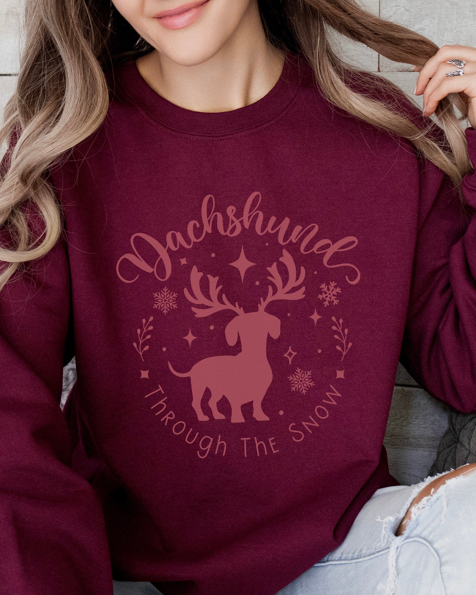 Dachshund Through The Snow Sweatshirt