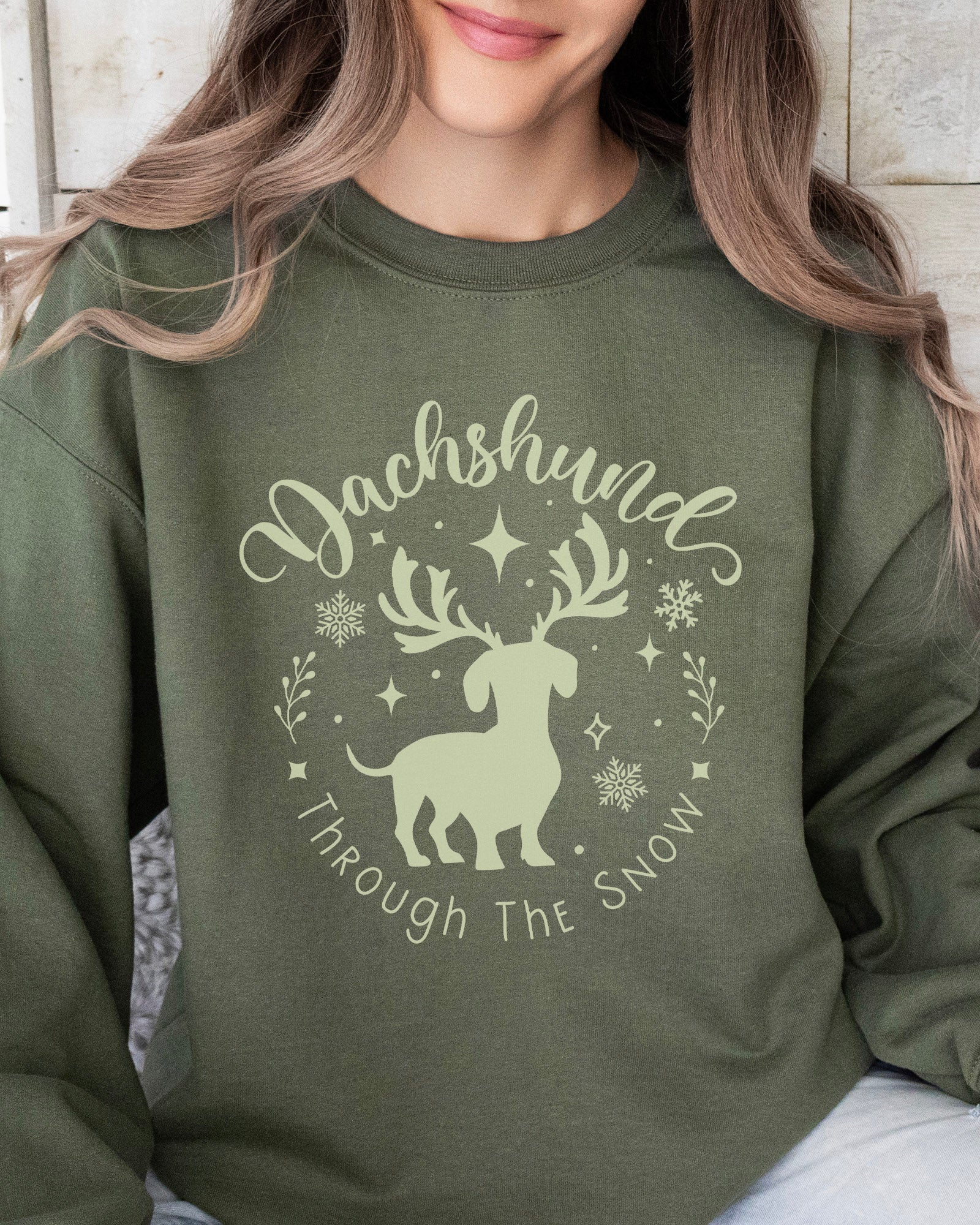 Dachshund Through The Snow Sweatshirt