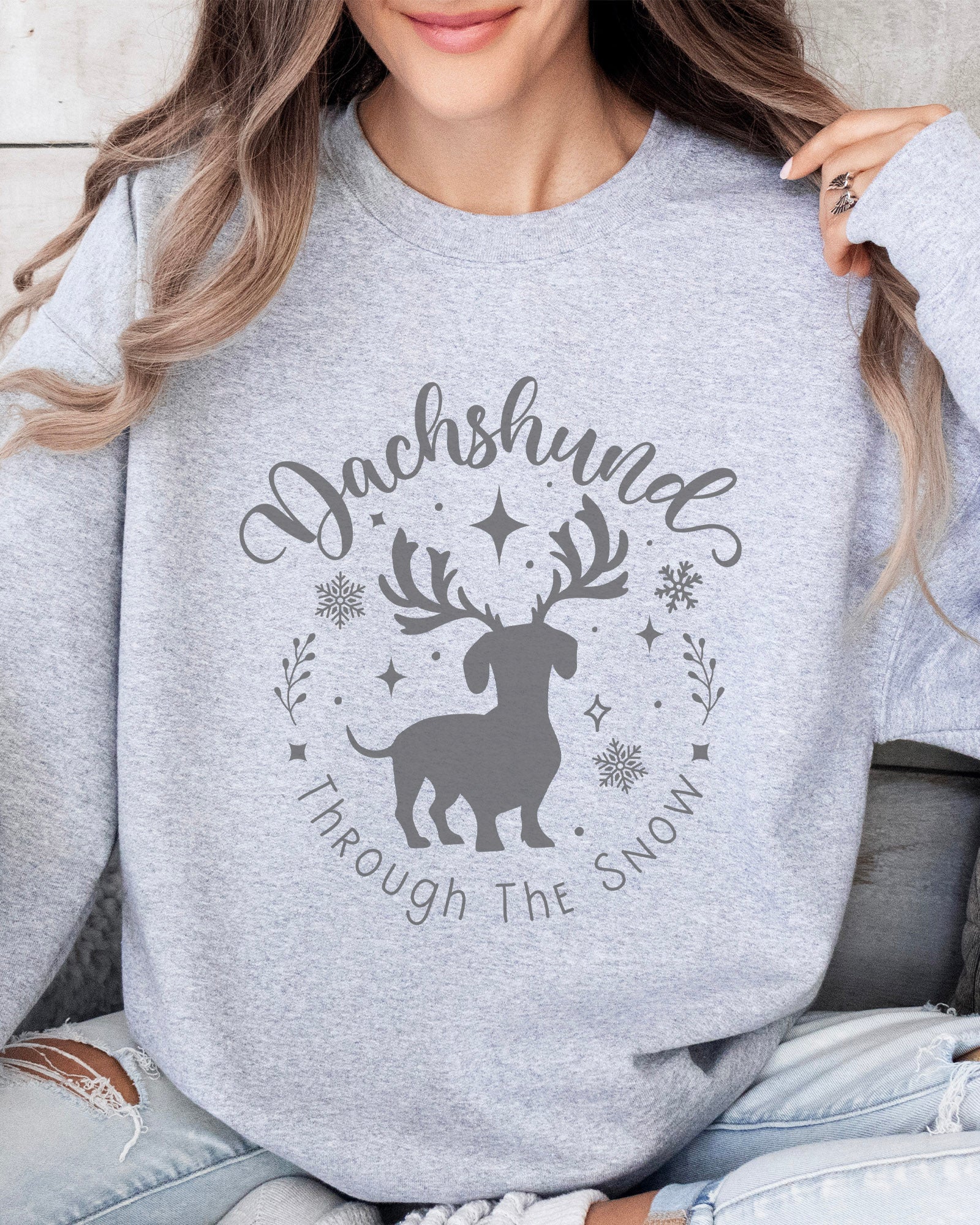 Dachshund Through The Snow Sweatshirt