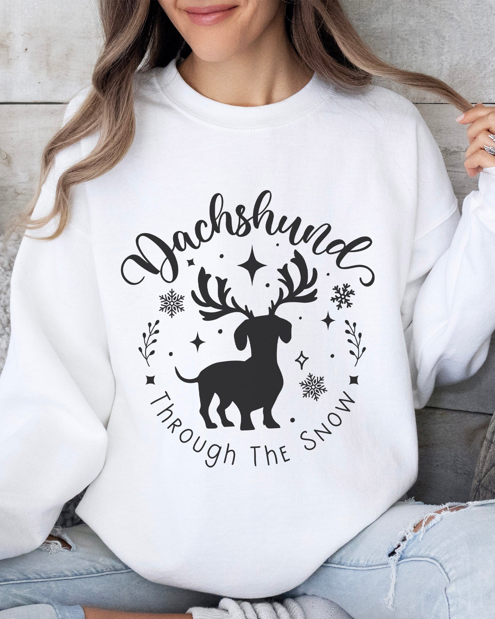 Dachshund Through The Snow Sweatshirt