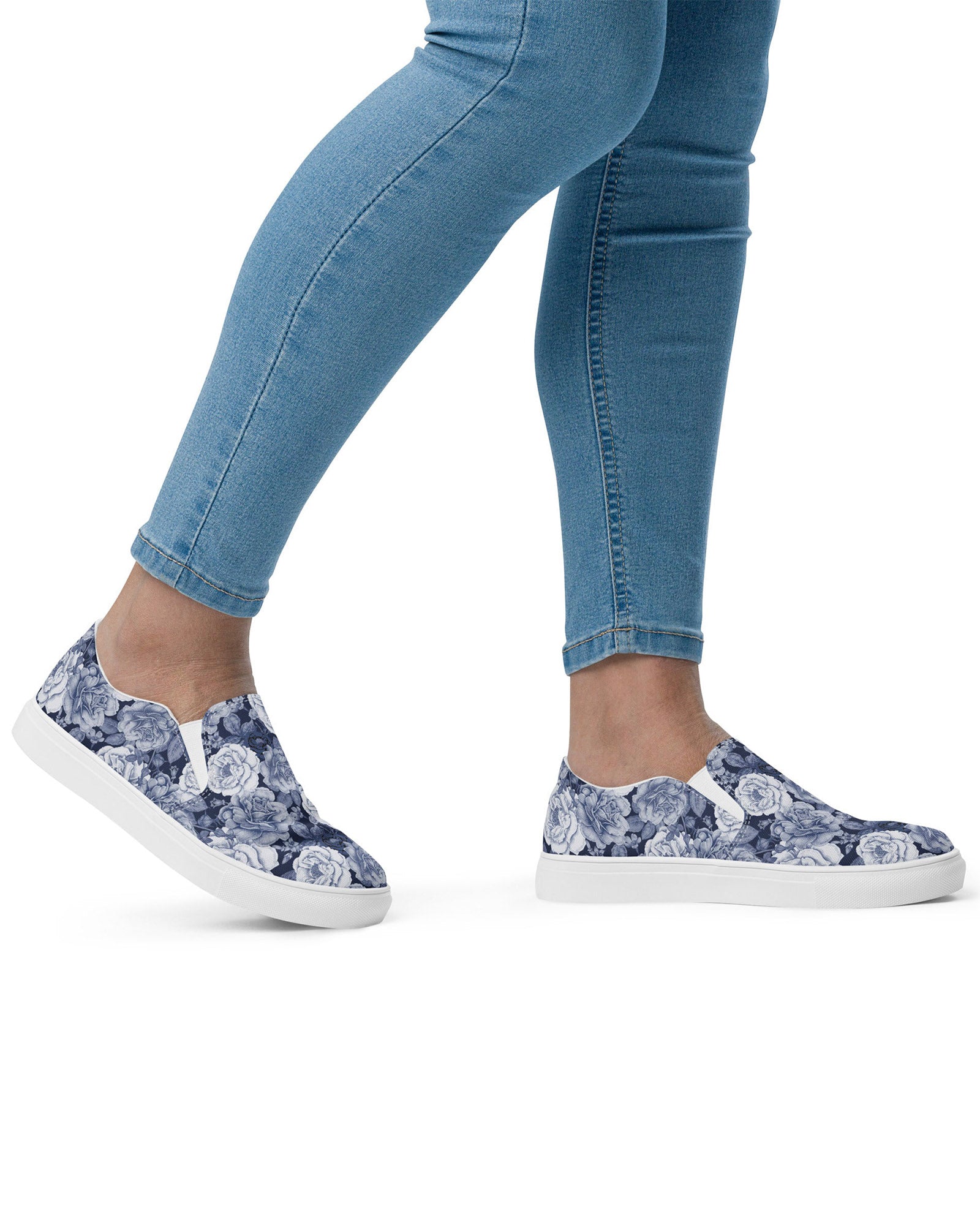 Denim Floral Cabin Kicks Shoes