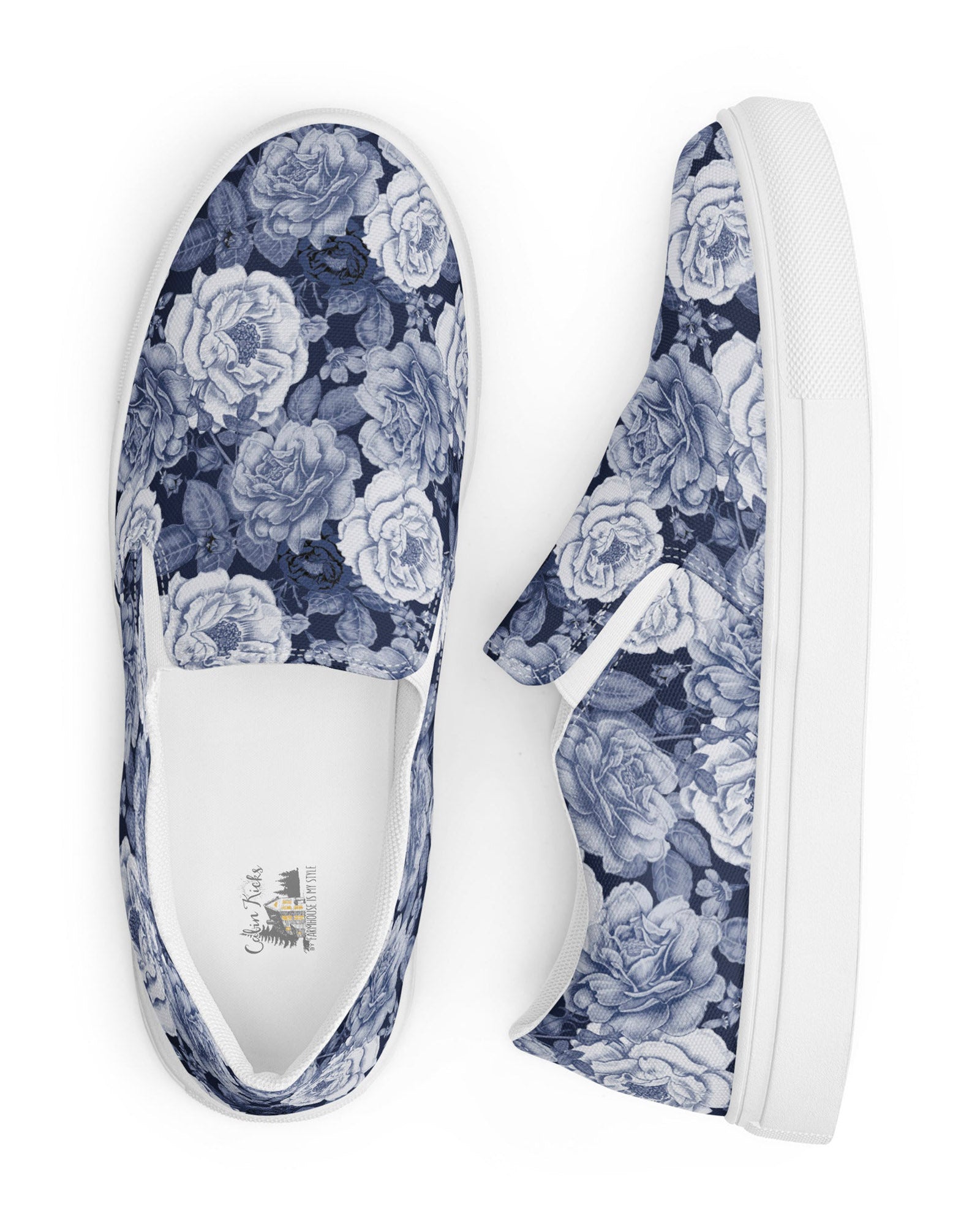 Denim Floral Cabin Kicks Shoes