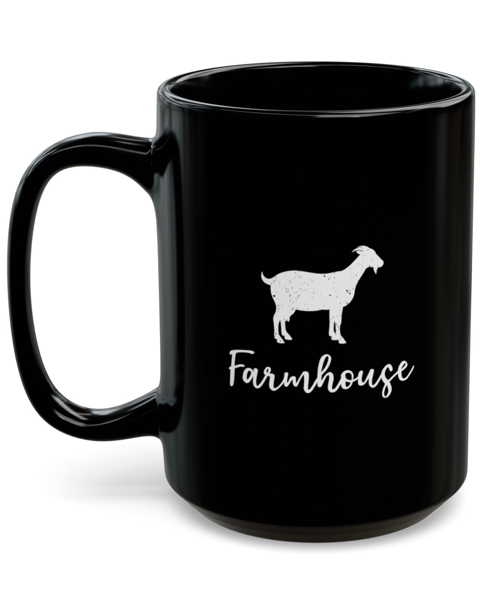 Farmhouse Goat Mug (Black)