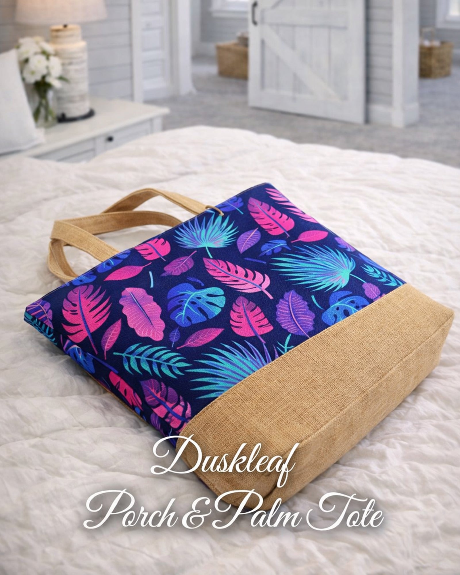 Duskleaf Porch & Palm Tote Bag