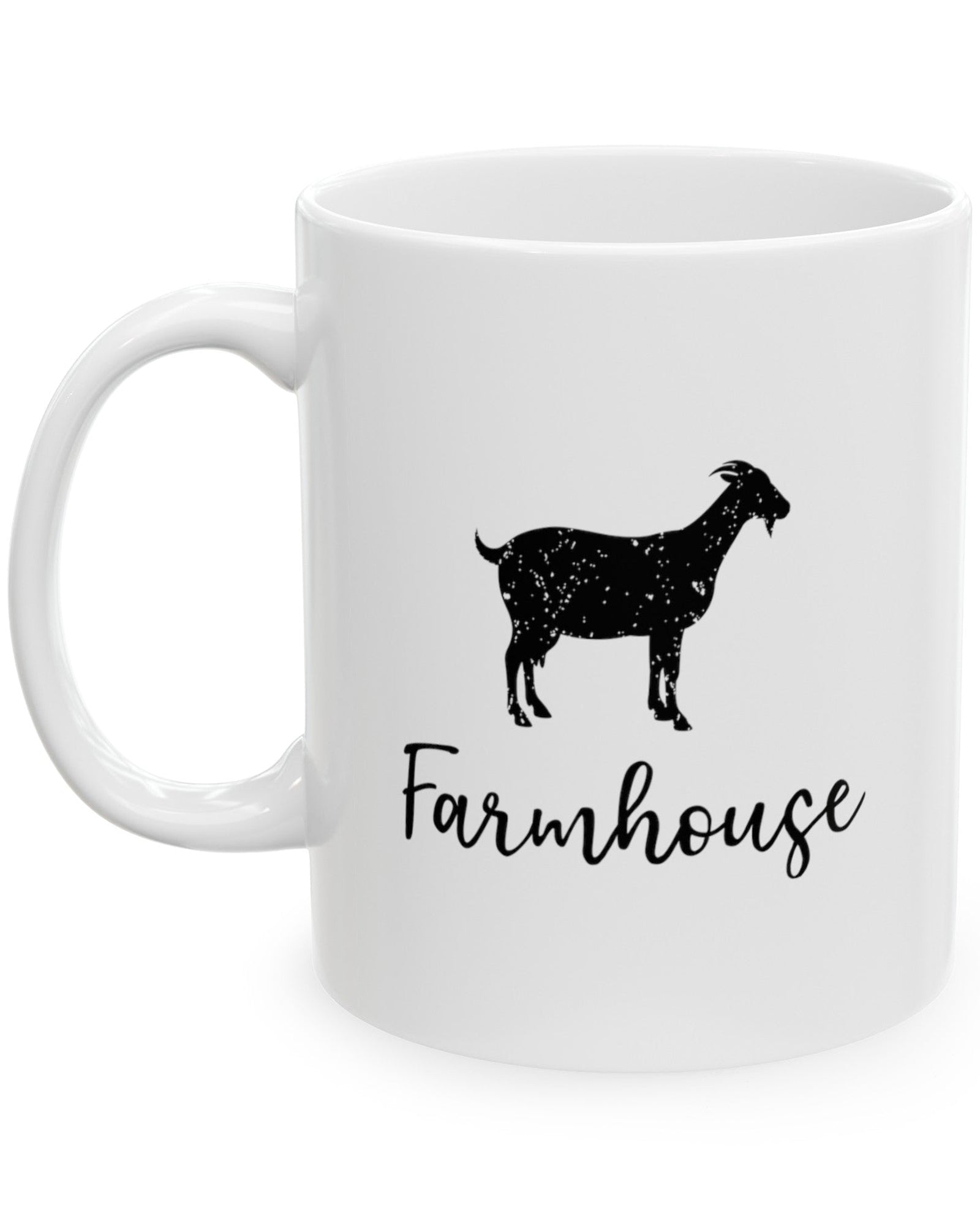 Farmhouse Goat Mug (White)