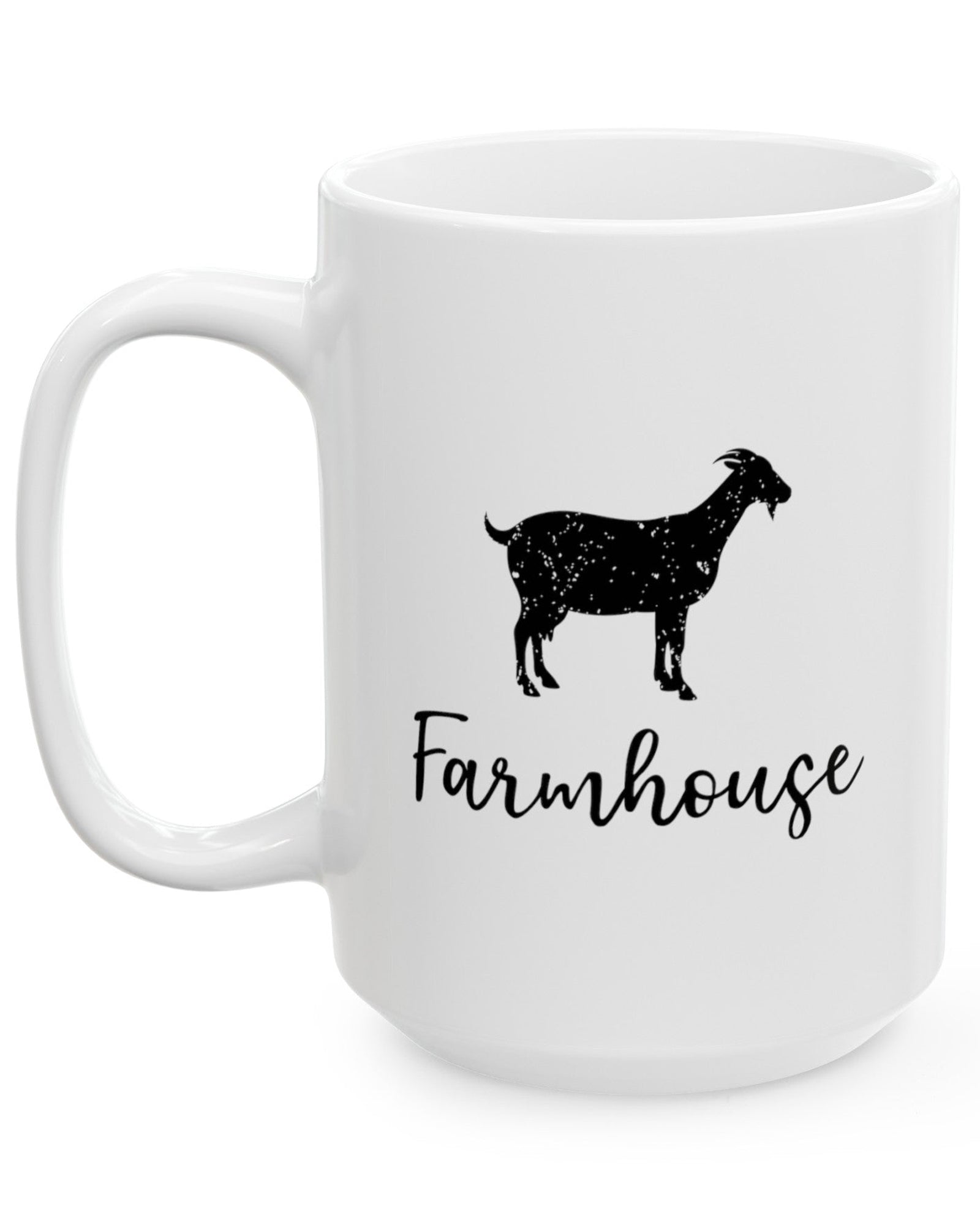 Farmhouse Goat Mug (White)