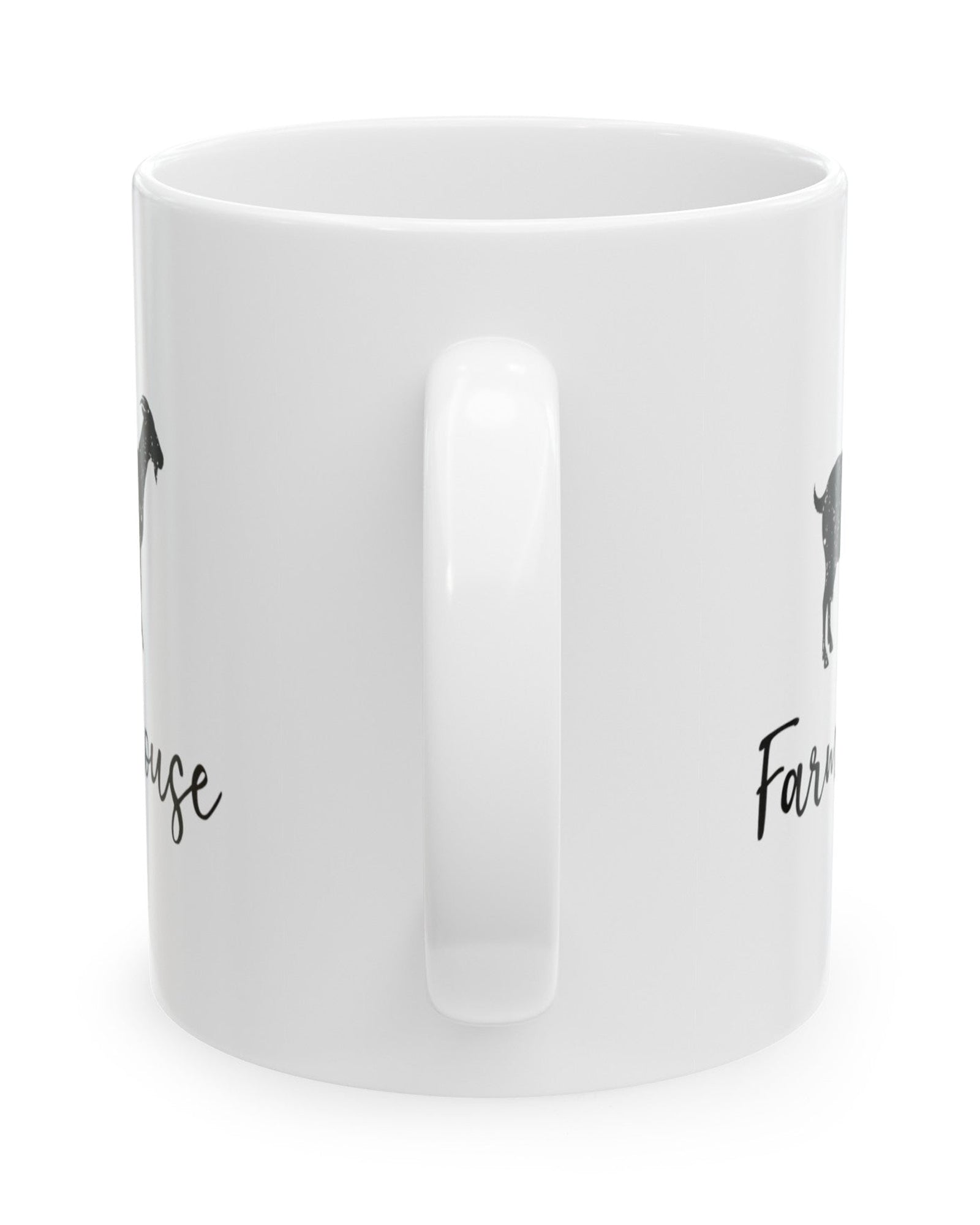 Farmhouse Goat Mug (White)