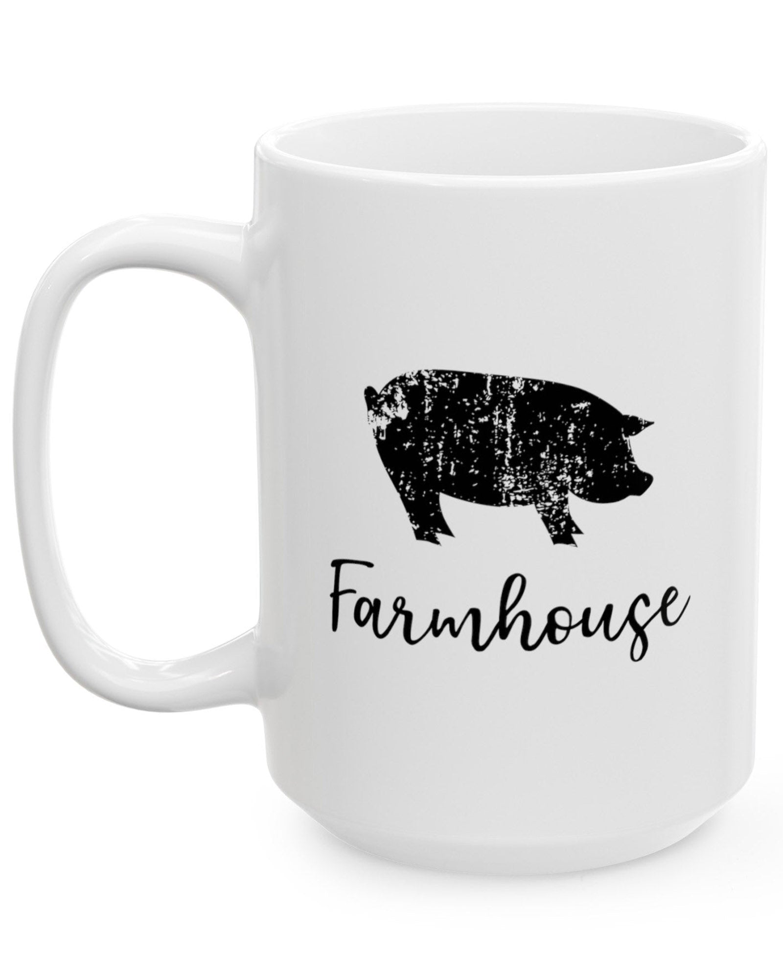 Farmhouse Pig Mug (White)