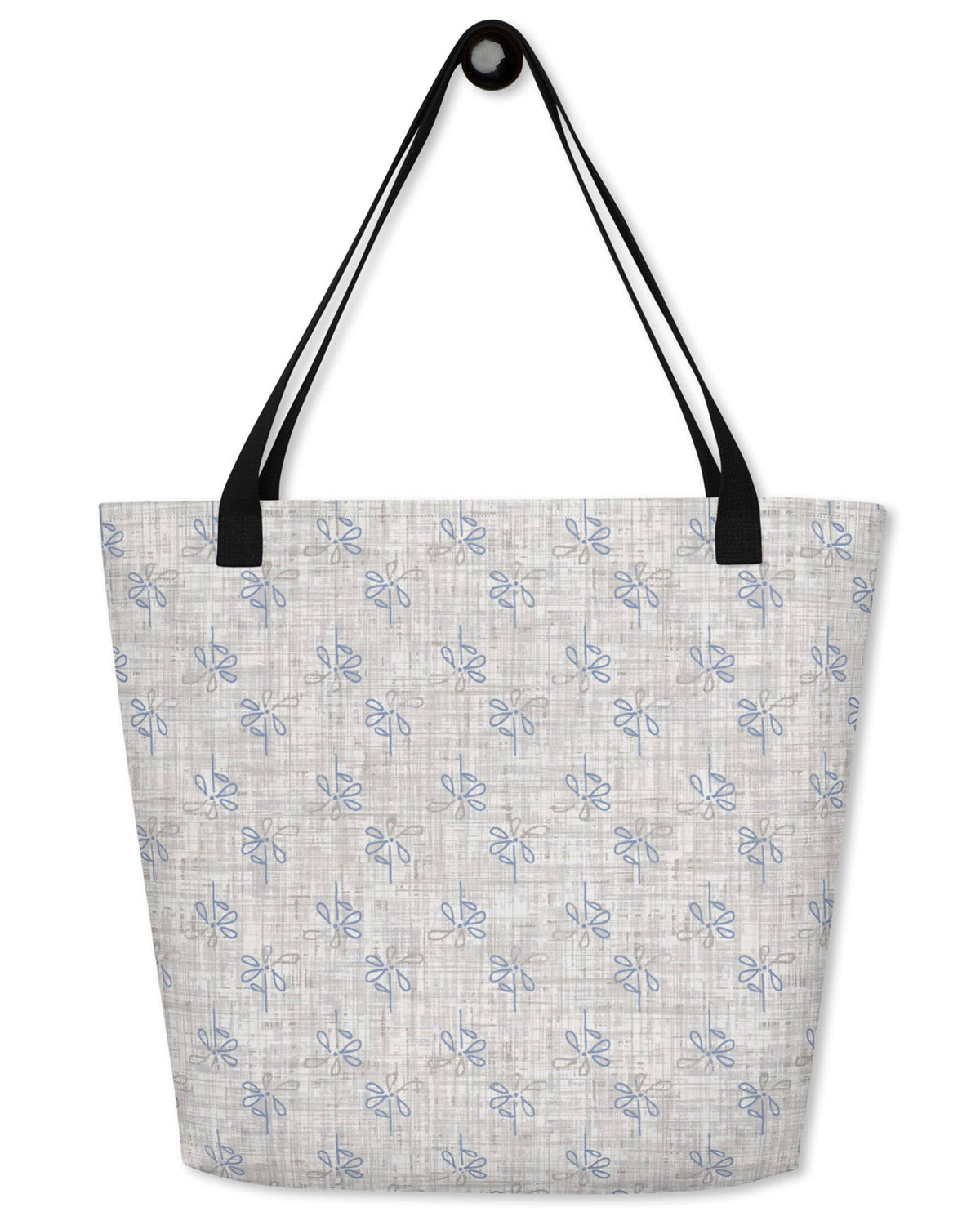 Graceful Gray Open Tote Bag