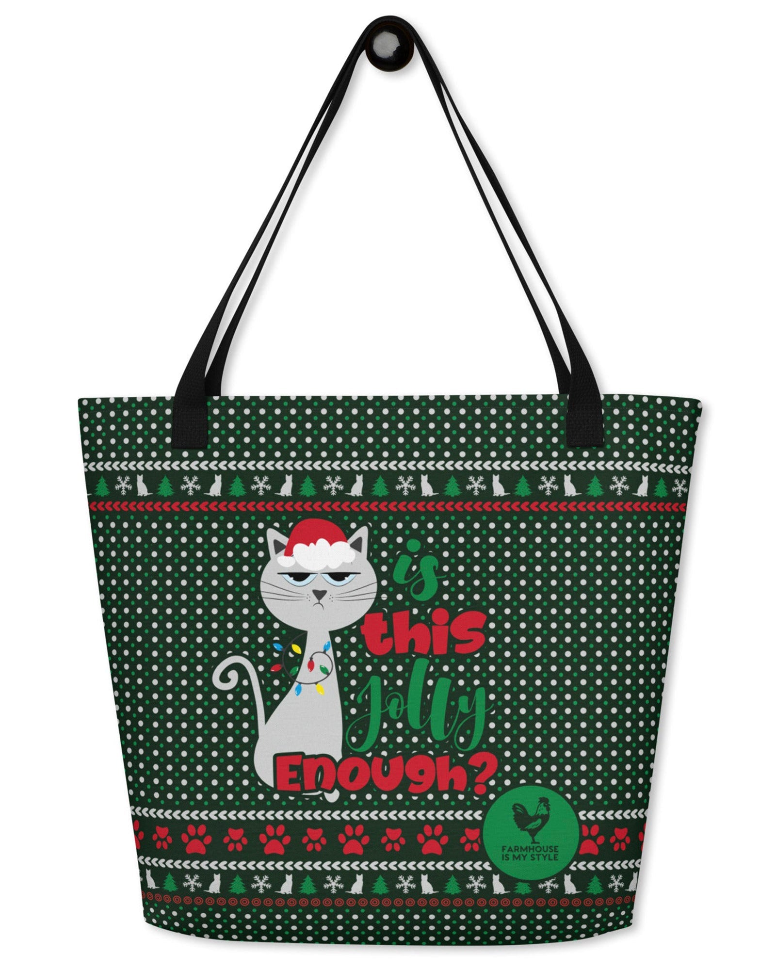 Jolly Enough Open Tote Bag