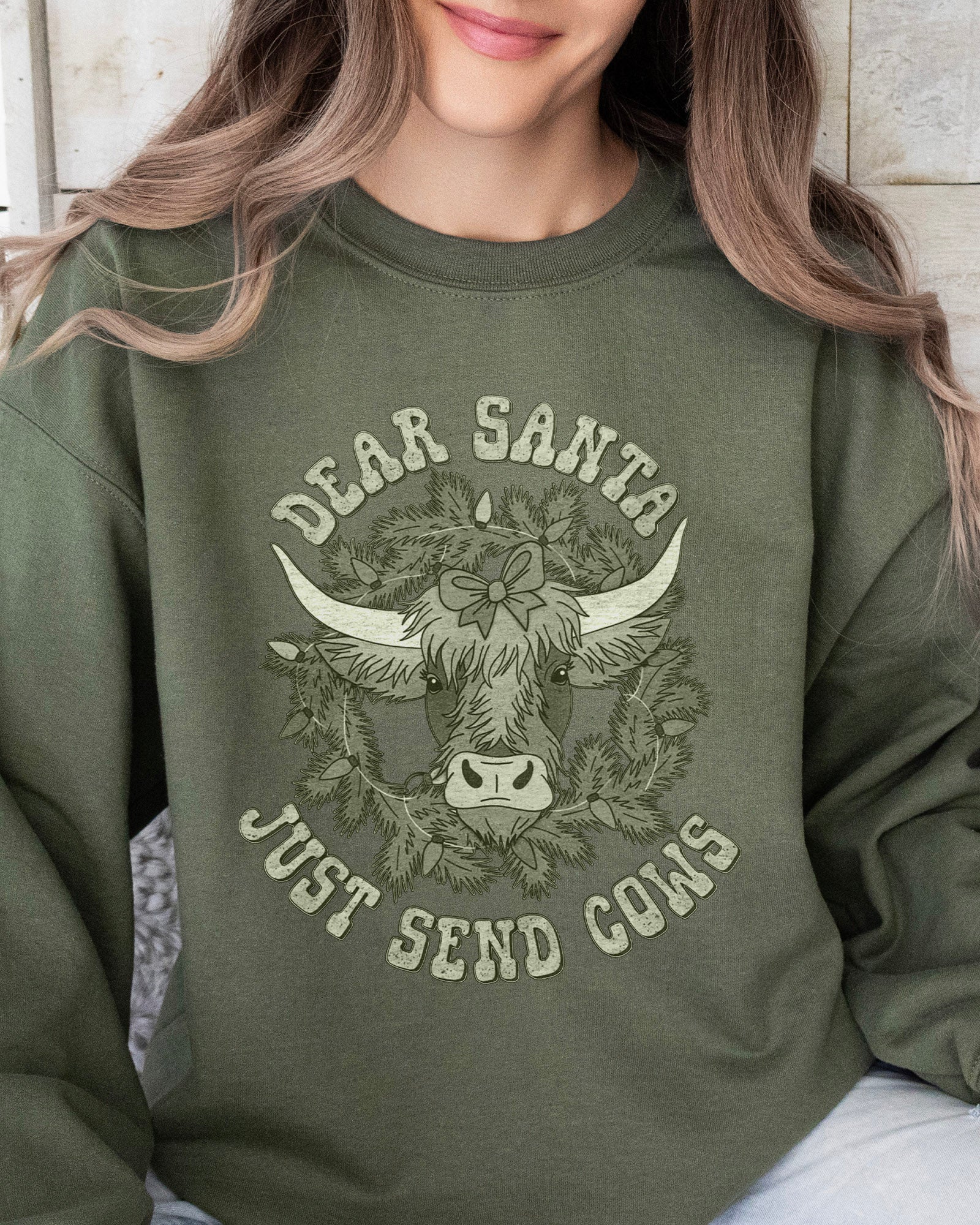 Just Send Cows Sweatshirt