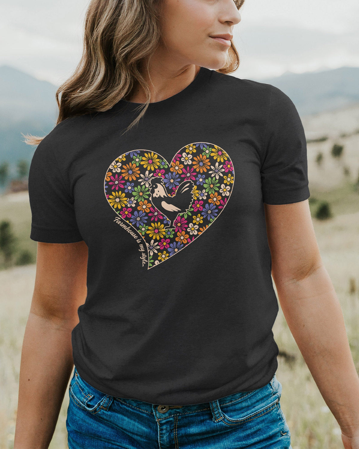 Lovers Lane Rooster T-Shirt Tee