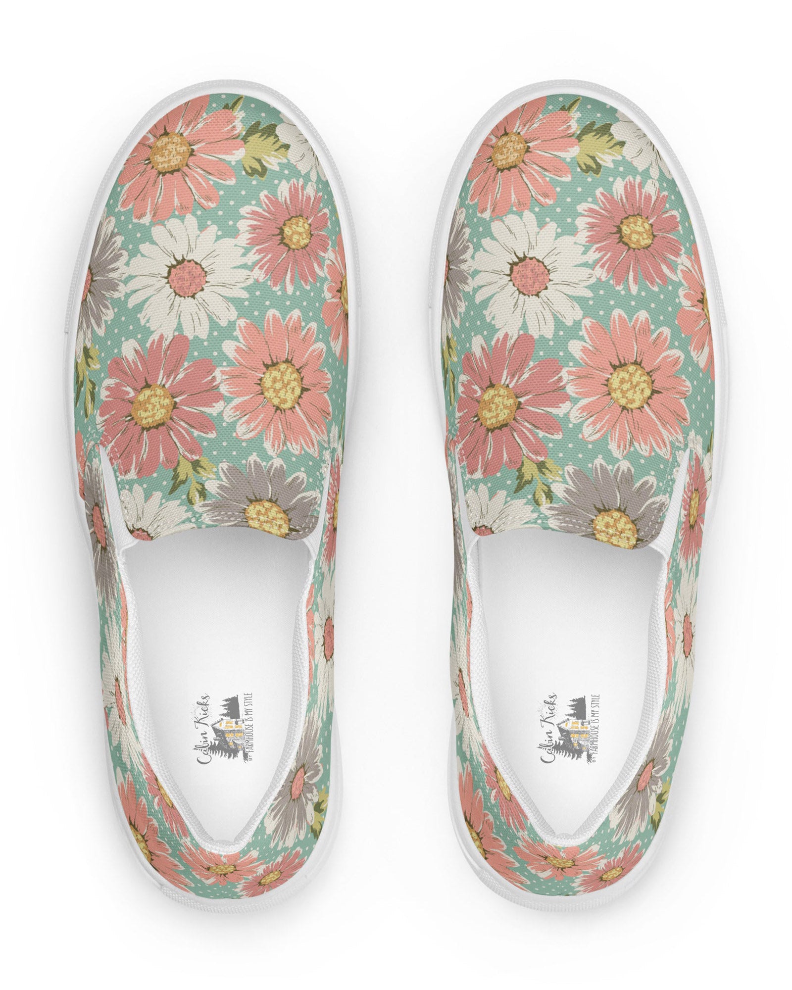 Mason Jar Daisies Cabin Kicks Shoes