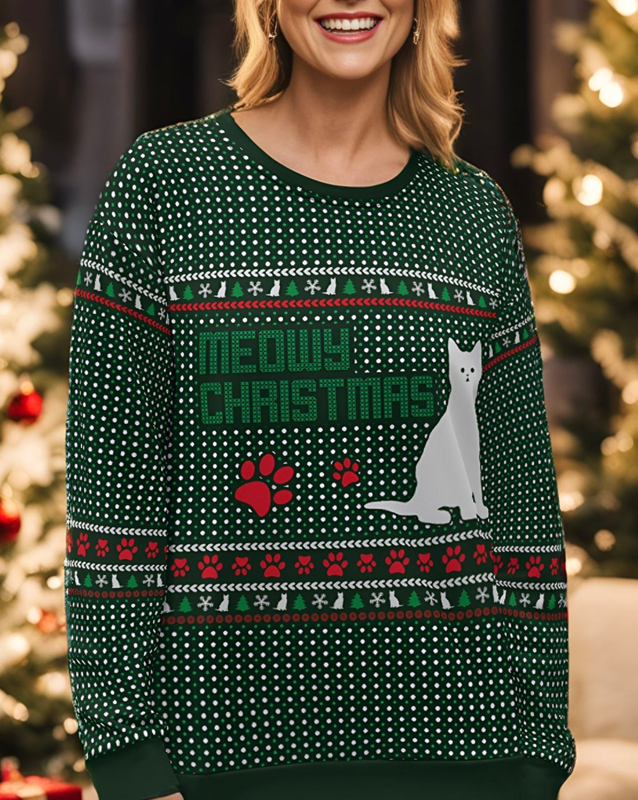 Meowy Christmas Sweatshirt