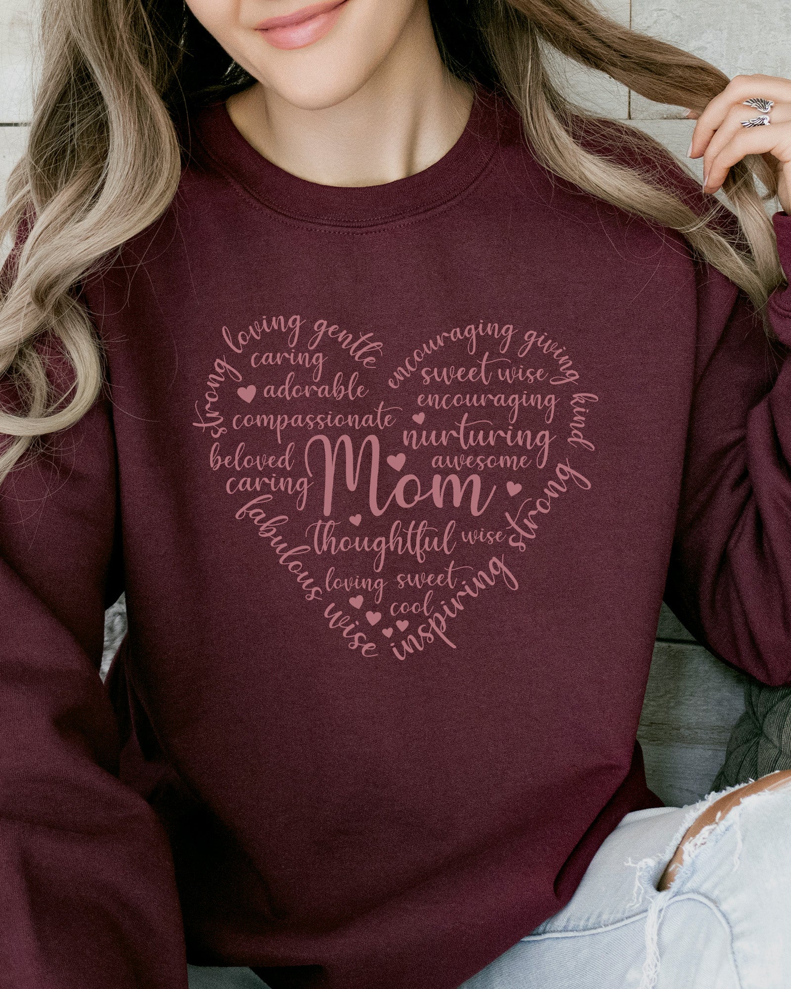 Mom Heart Sweatshirt