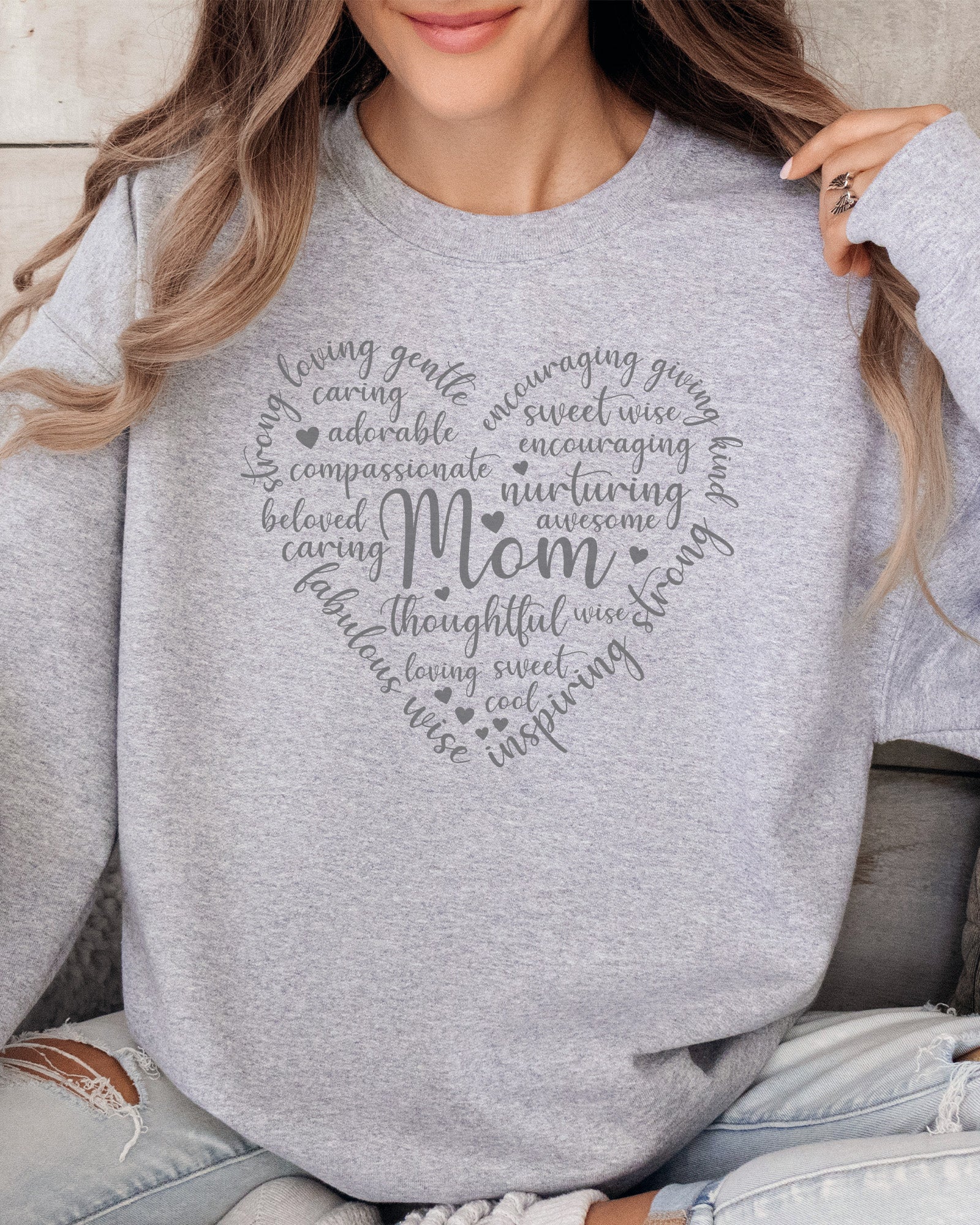 Mom Heart Sweatshirt