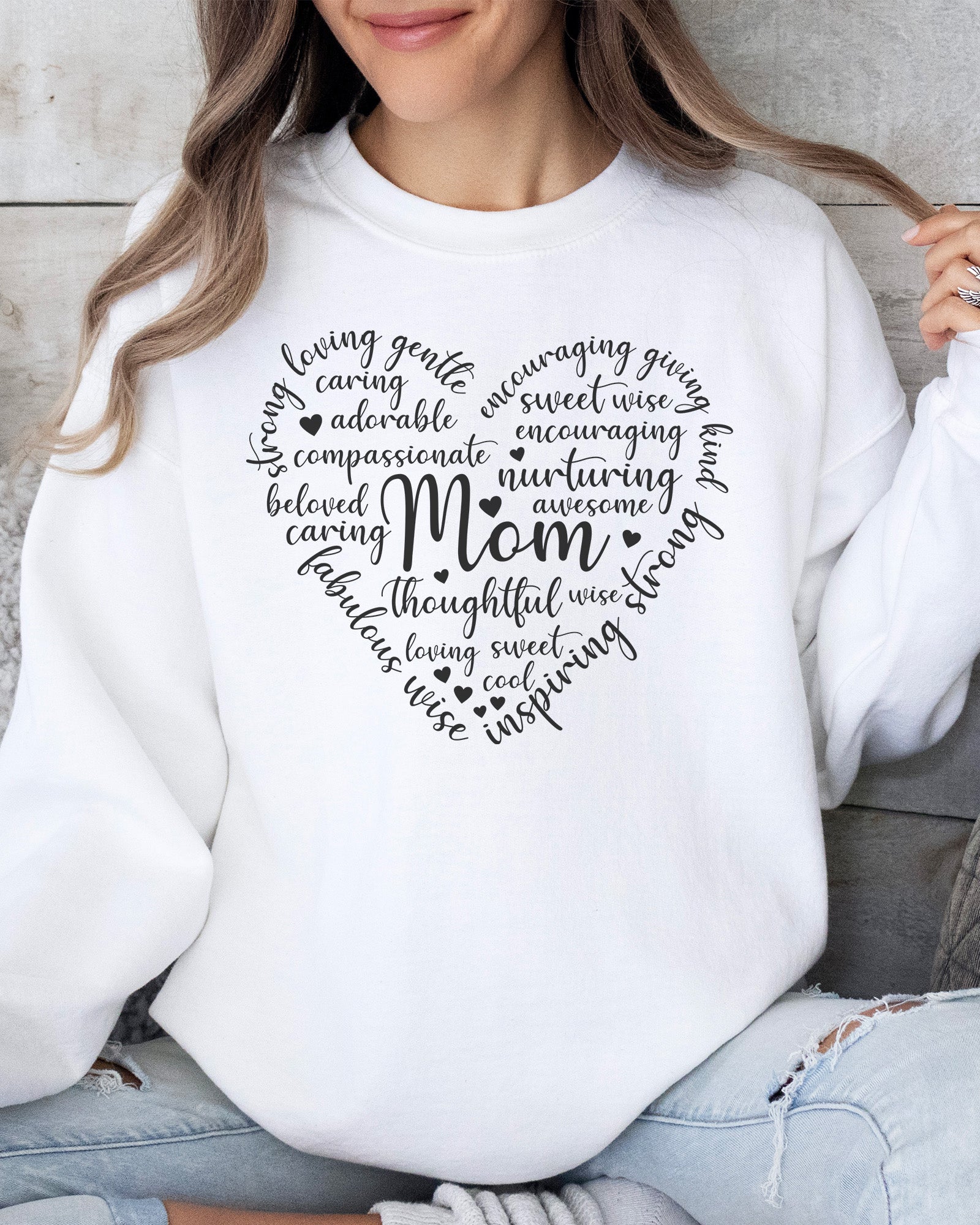 Mom Heart Sweatshirt