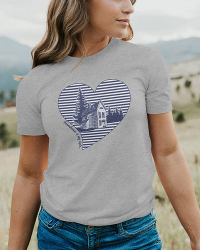 Navy Stripe Farmhouse Tee T-Shirt