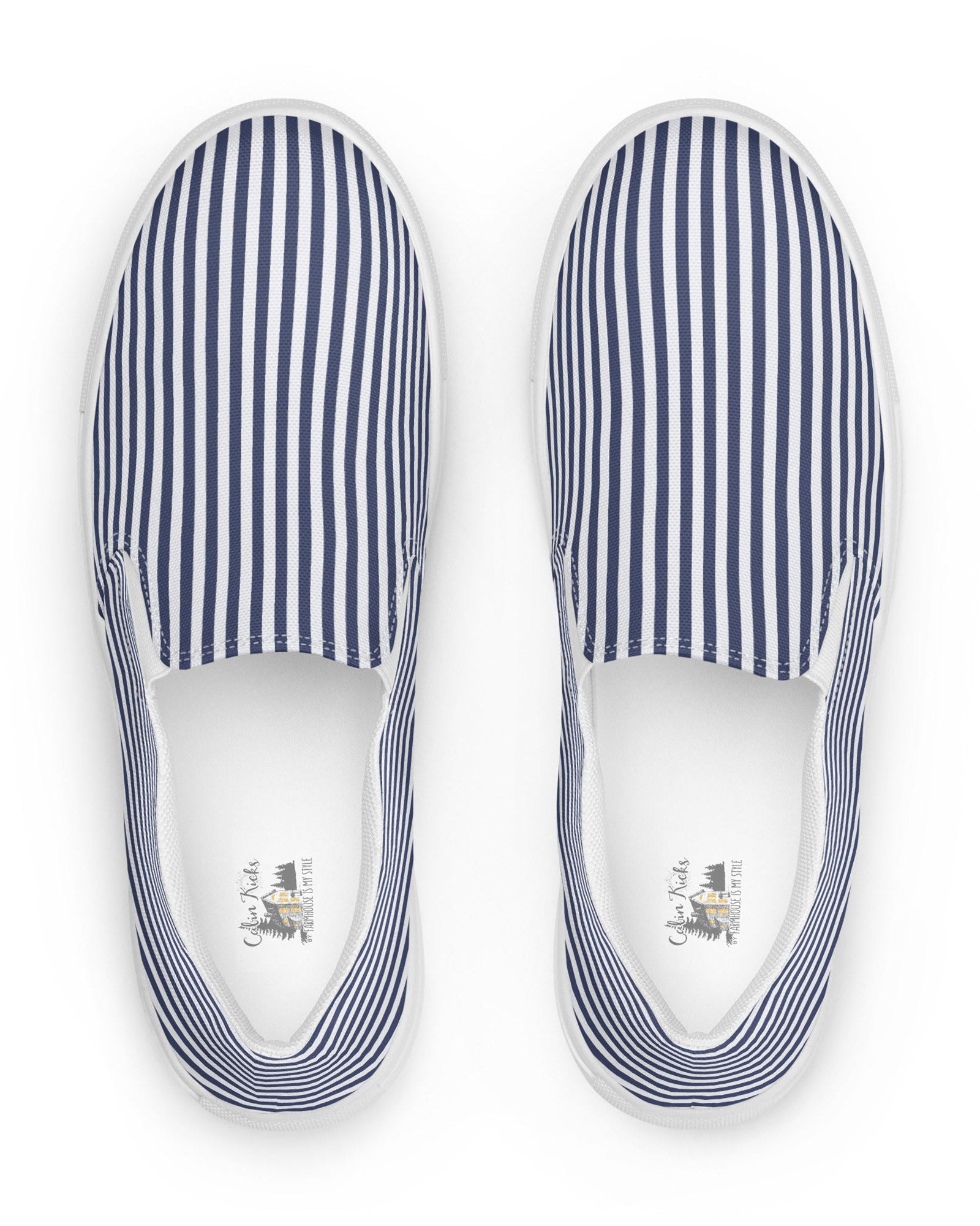 Navy Stripe Cabin Kicks Shoes