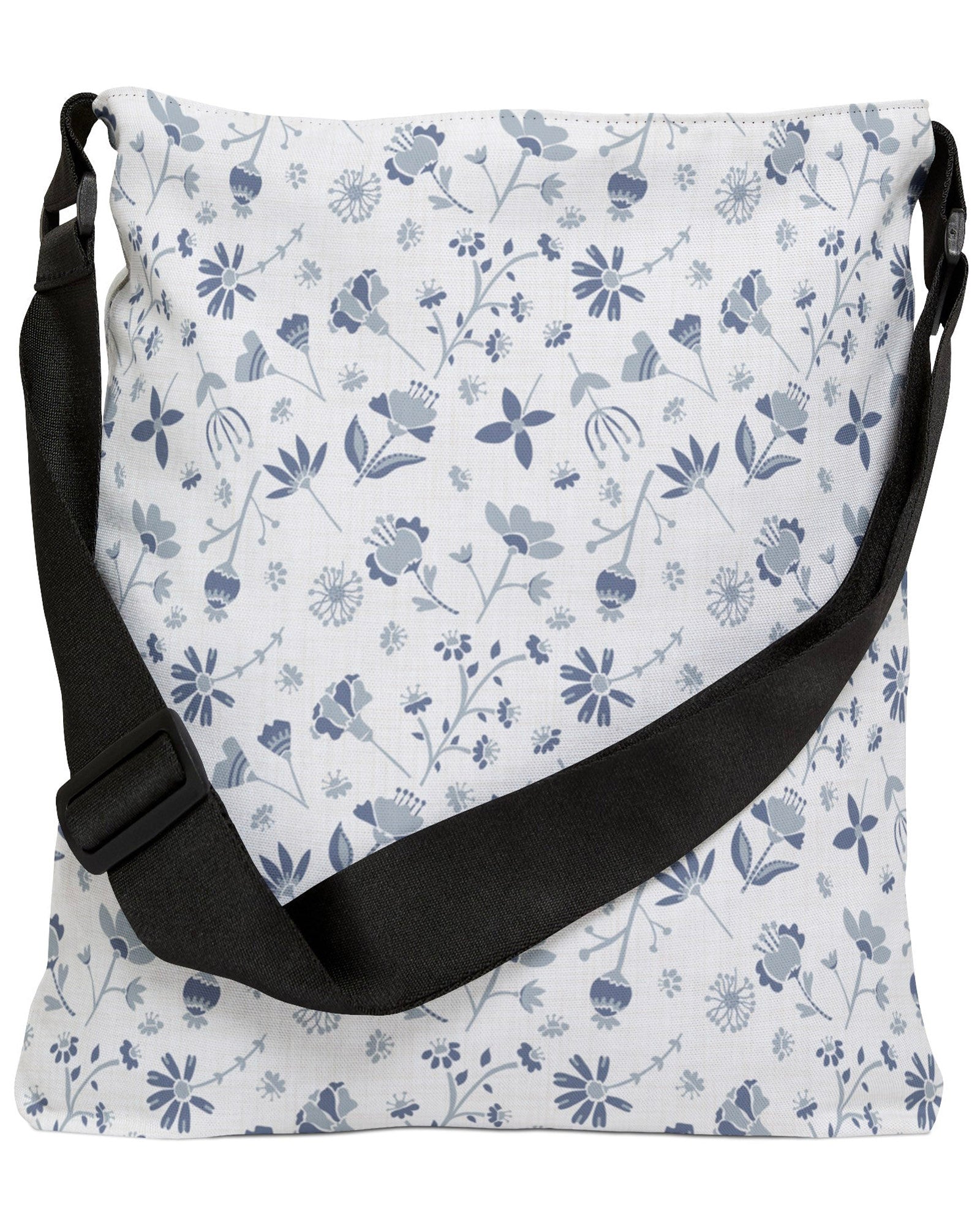 Pressed Flowers Open Tote Crossbody