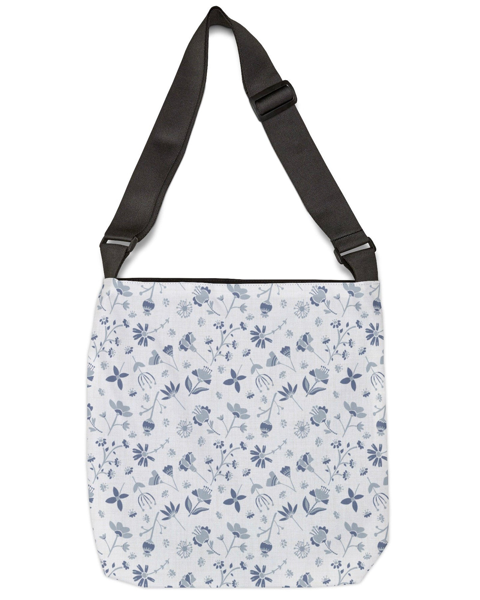 Pressed Flowers Open Tote Crossbody