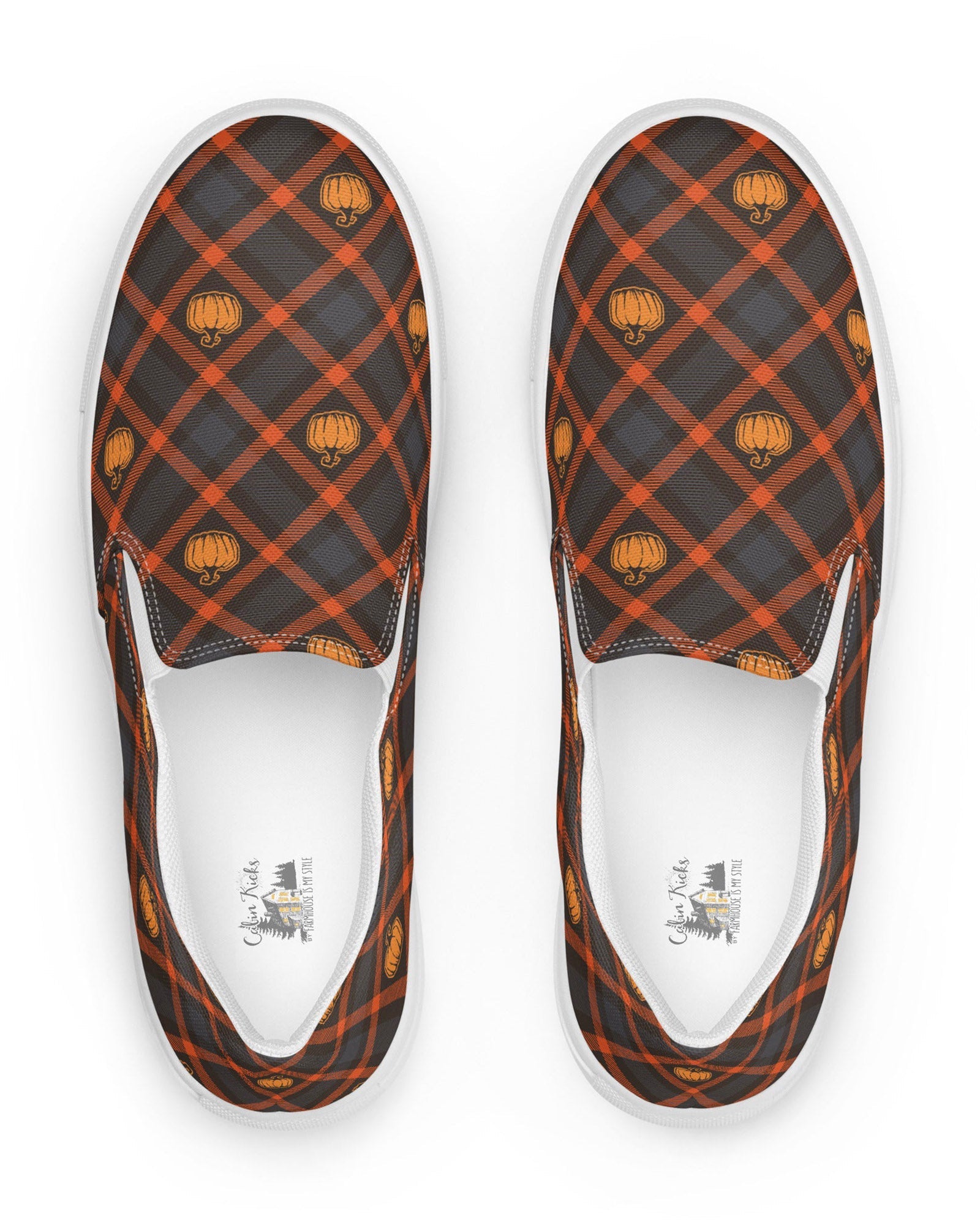 Pumpkin Plaid Cabin Kicks Shoes