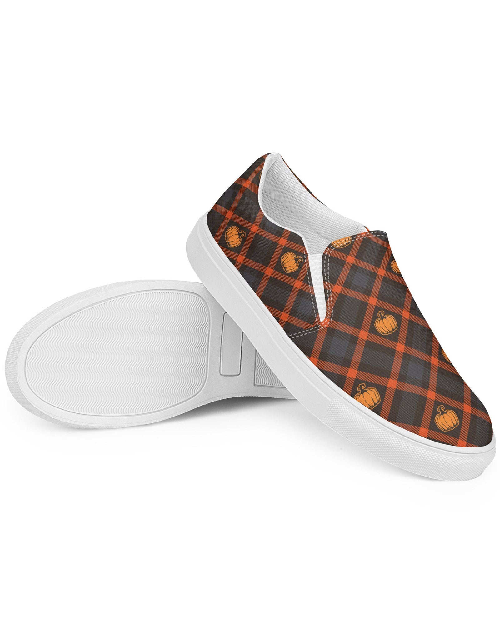 Pumpkin Plaid Cabin Kicks Shoes