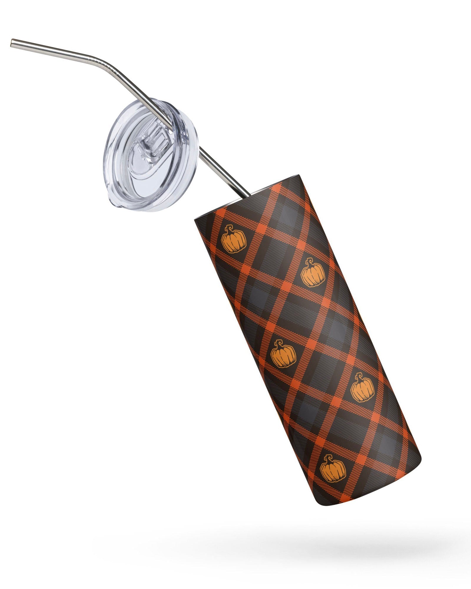 Pumpkin Plaid Luxe Cabin Cup