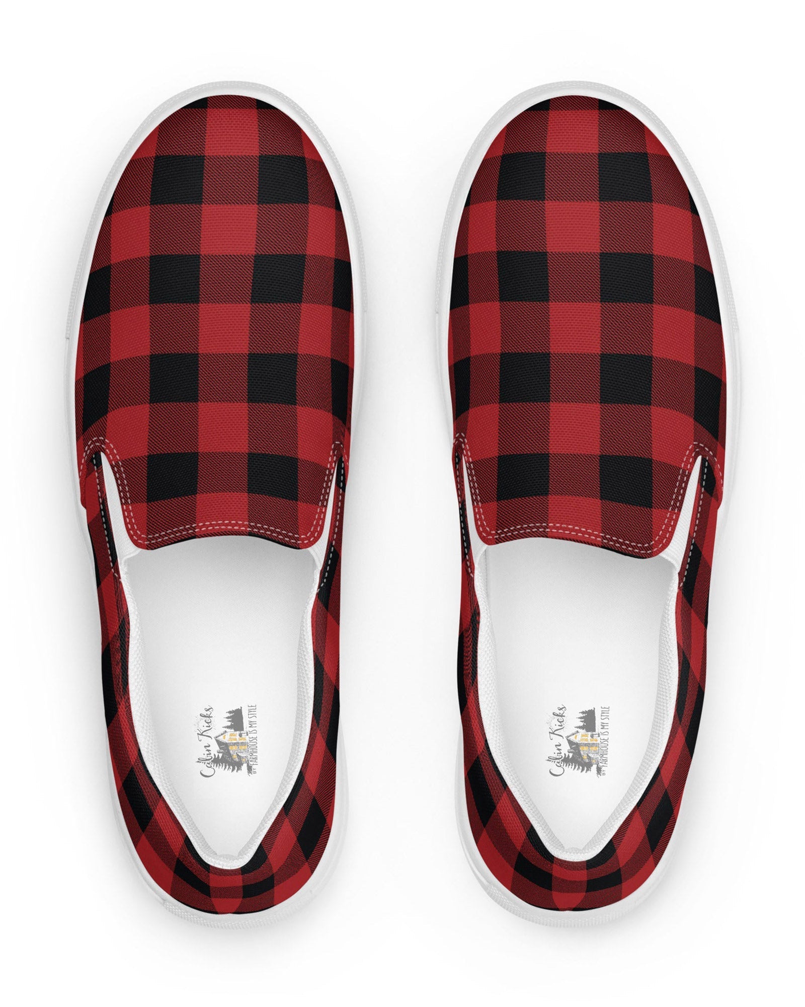 Red Buffalo Check Cabin Kicks Shoes