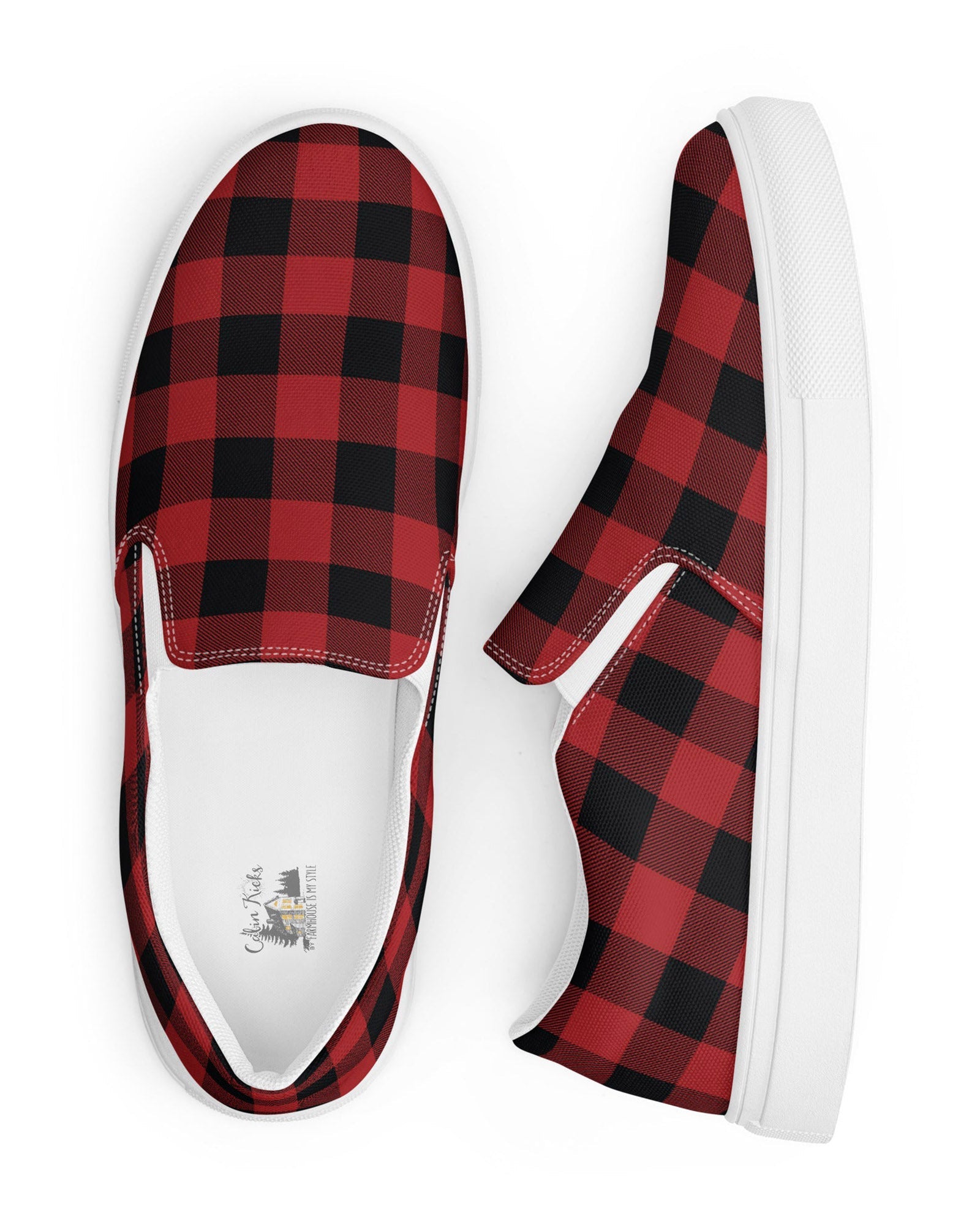 Red Buffalo Check Cabin Kicks Shoes