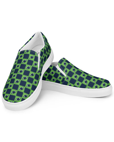 Seattle Green and Navy Blue Football Cabin Kicks Shoes