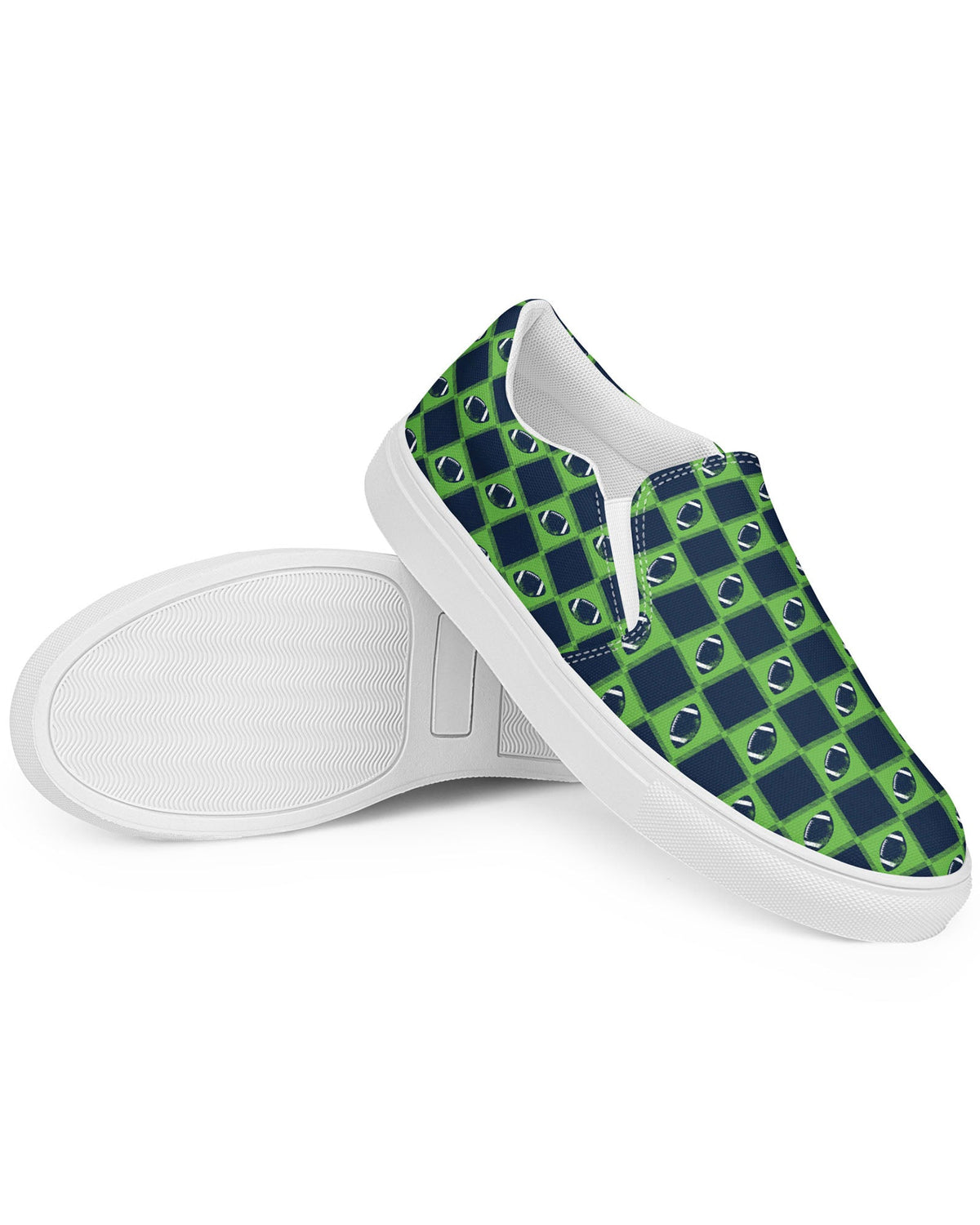 Seattle Green and Navy Blue Football Cabin Kicks Shoes