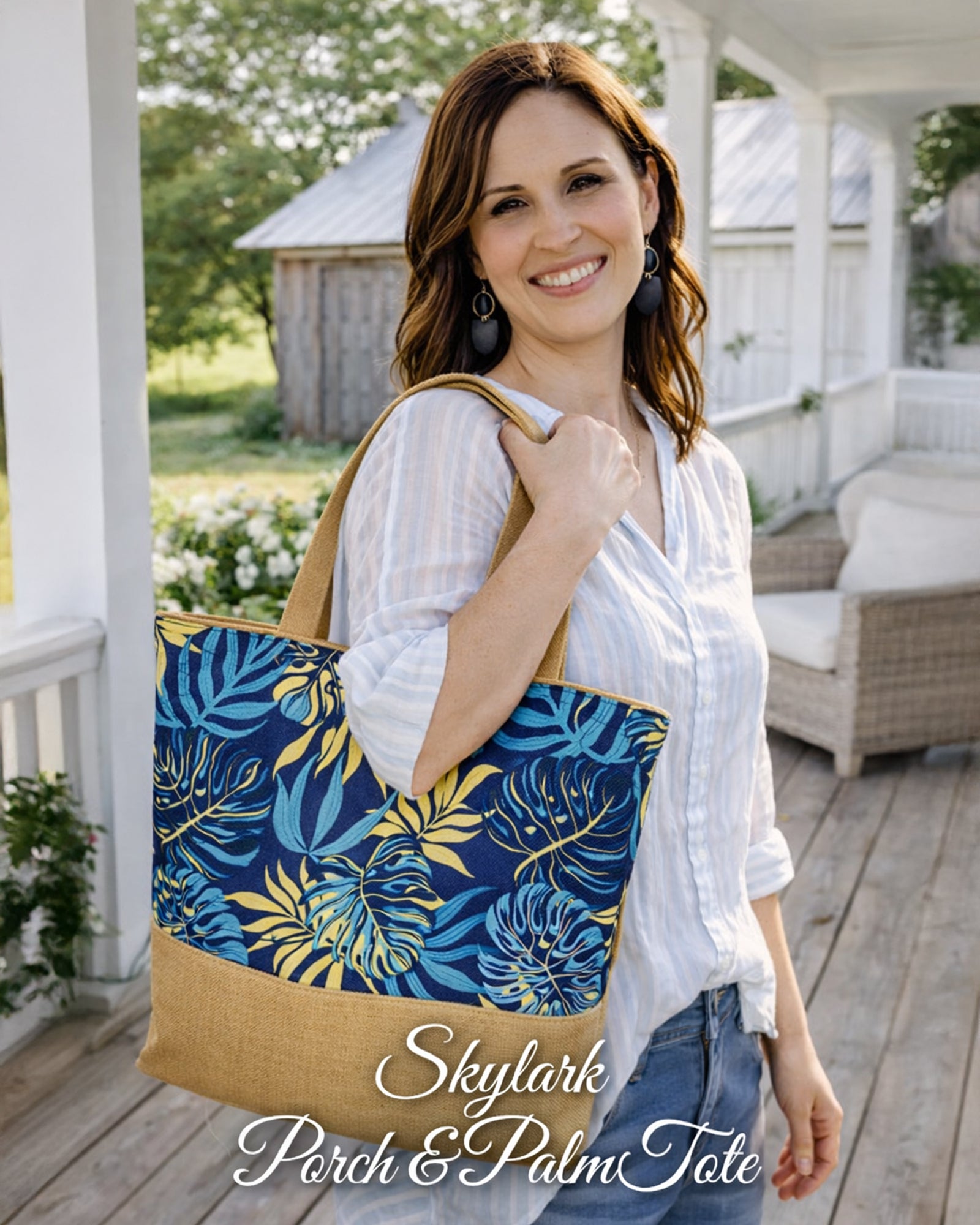 Skylark Porch & Palm Tote Bag