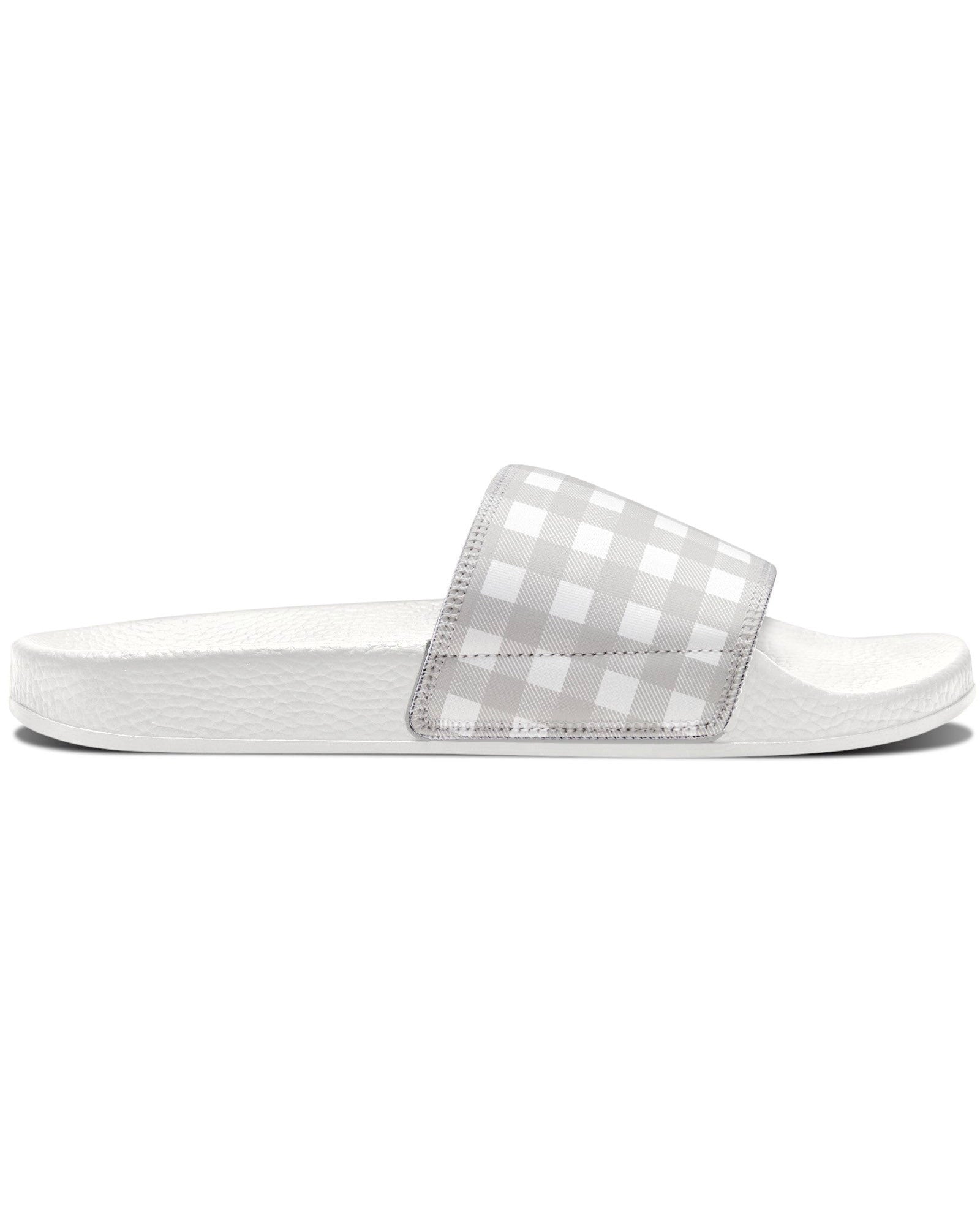 Smoky Gray Check Flipside Slides