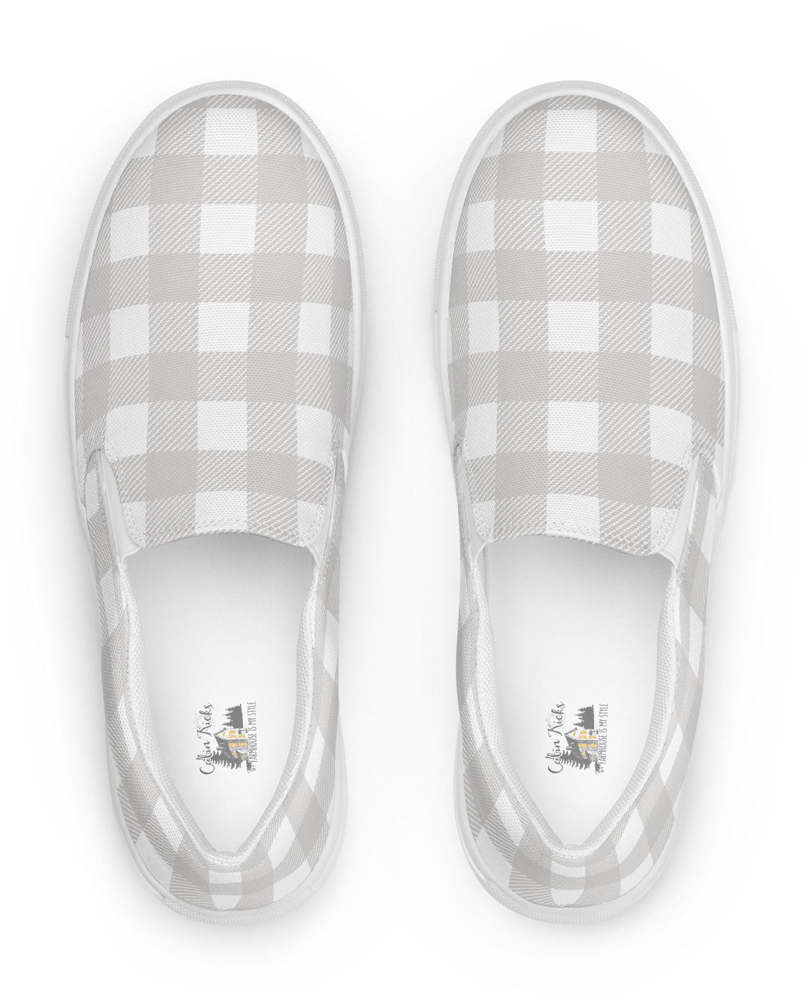 Smoky Gray Check Cabin Kicks Shoes