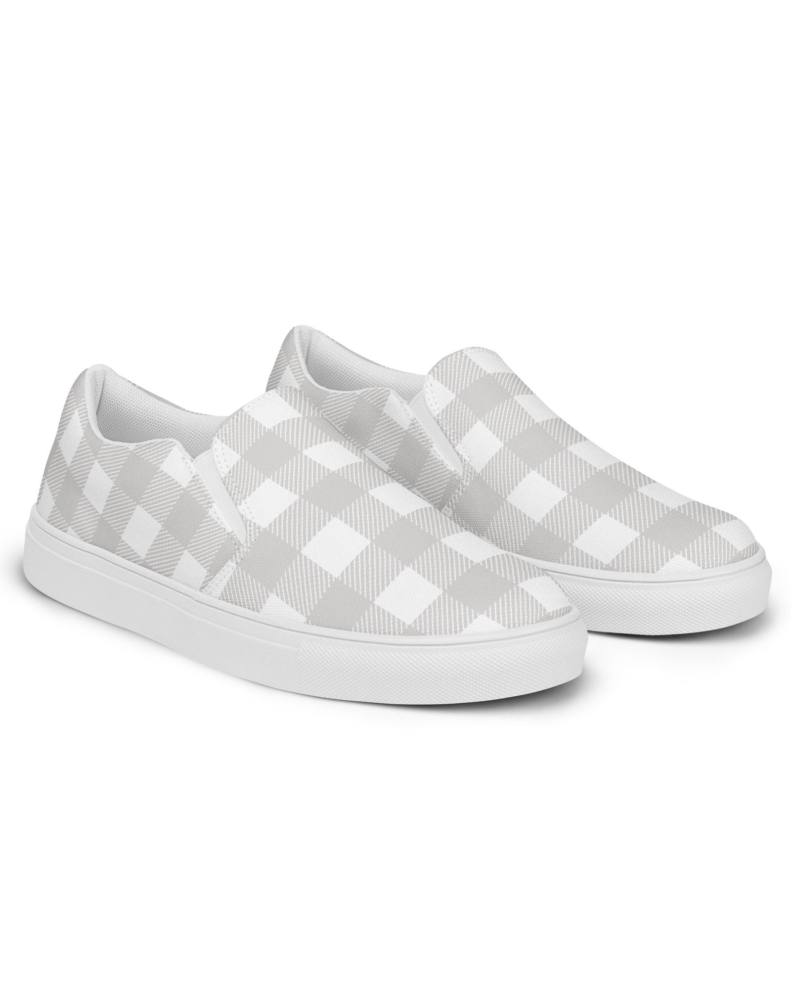 Smoky Gray Check Cabin Kicks Shoes